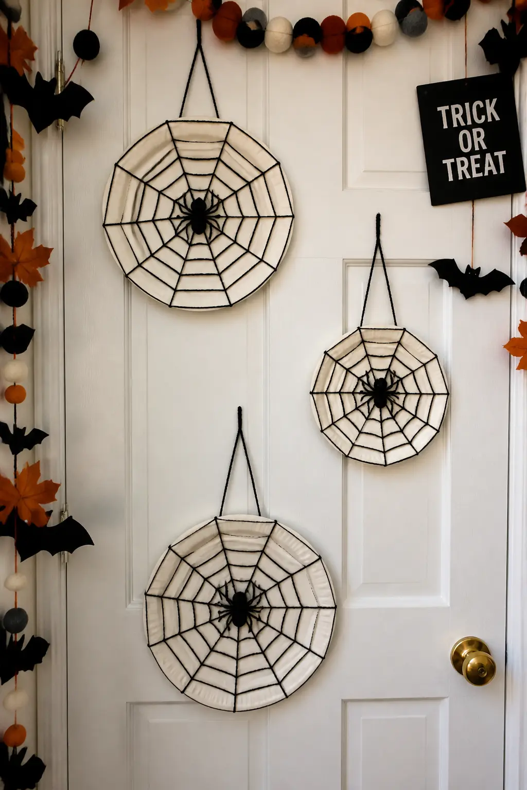 Paper Plate Spider Web