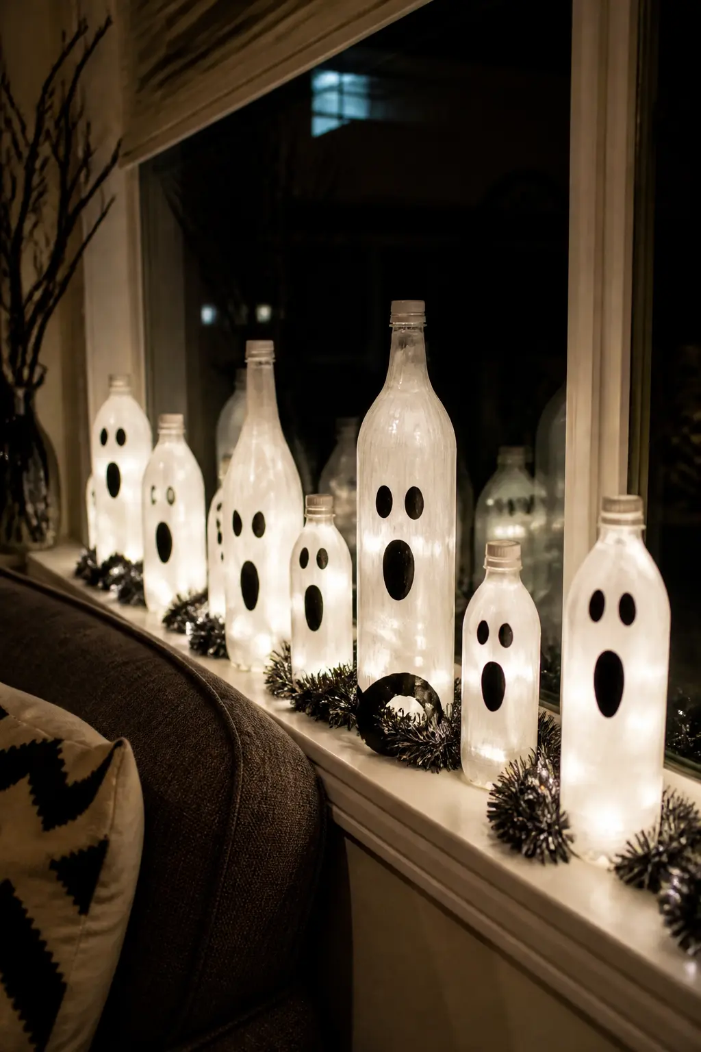 Plastic Bottle Ghost Lights