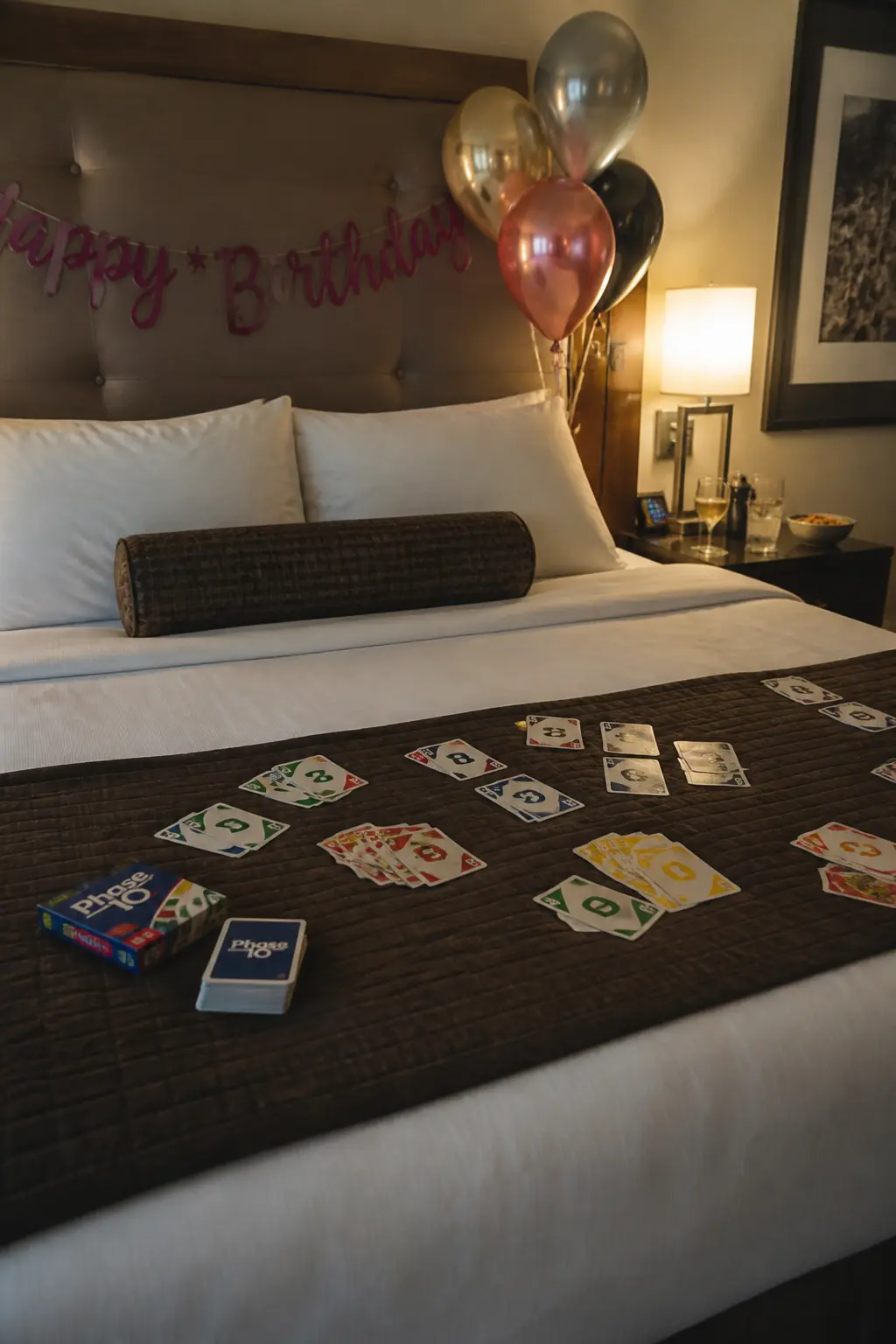 Games Set Up on the Bed