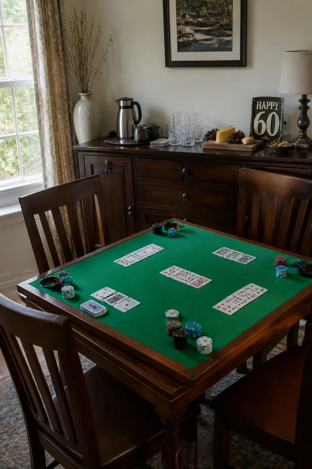 Card Table After the Plates Go