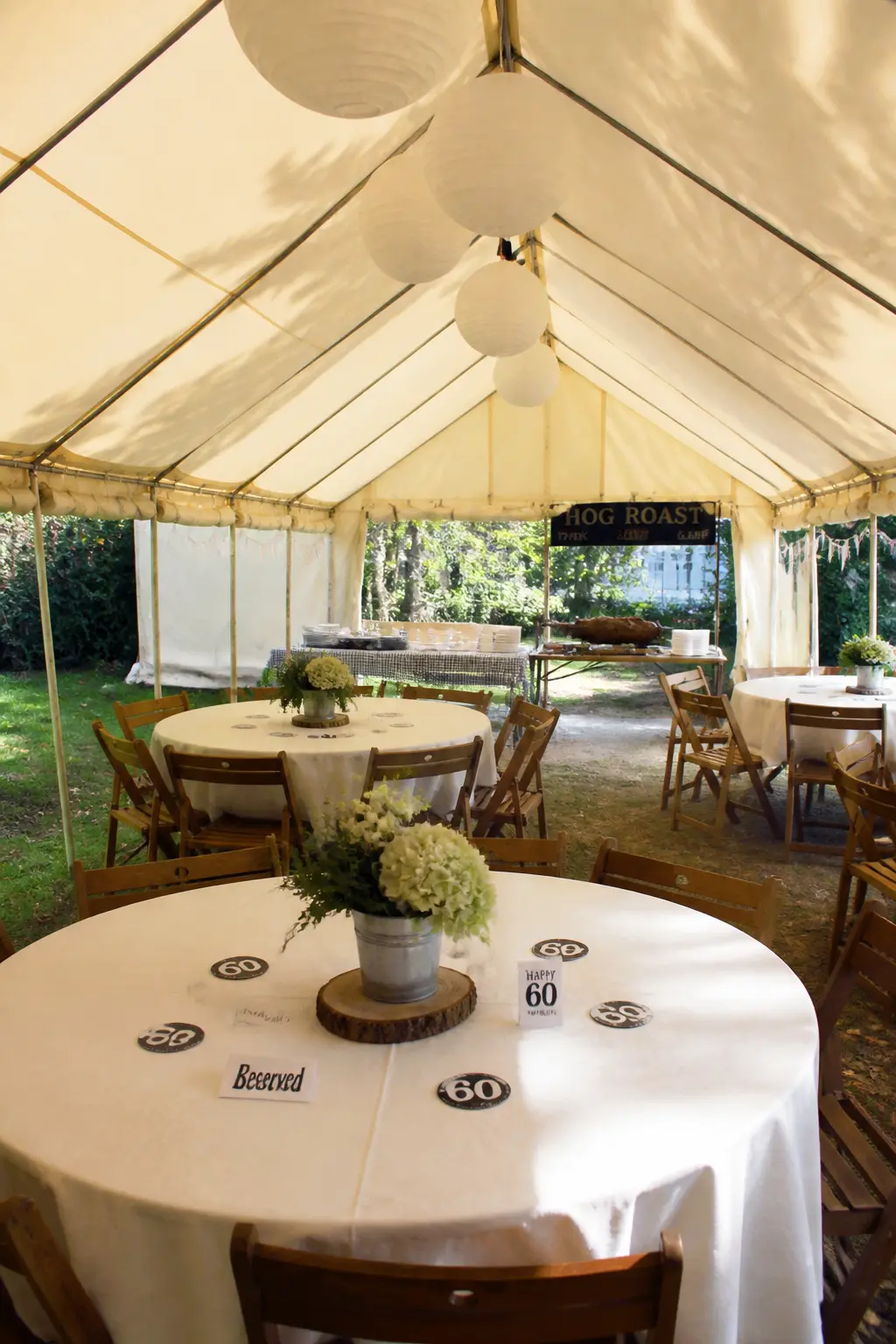 Marquee With Seating in the Shade