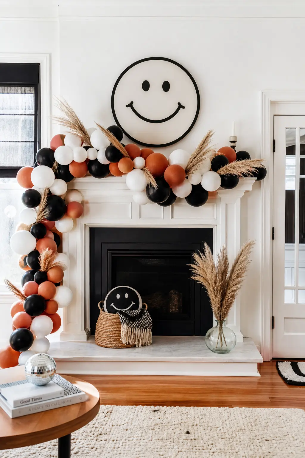 The Organic Mantel Garland — If the party lives in the living room, the mantel is free real estate that most hosts leave bare. One happy dude first birthday