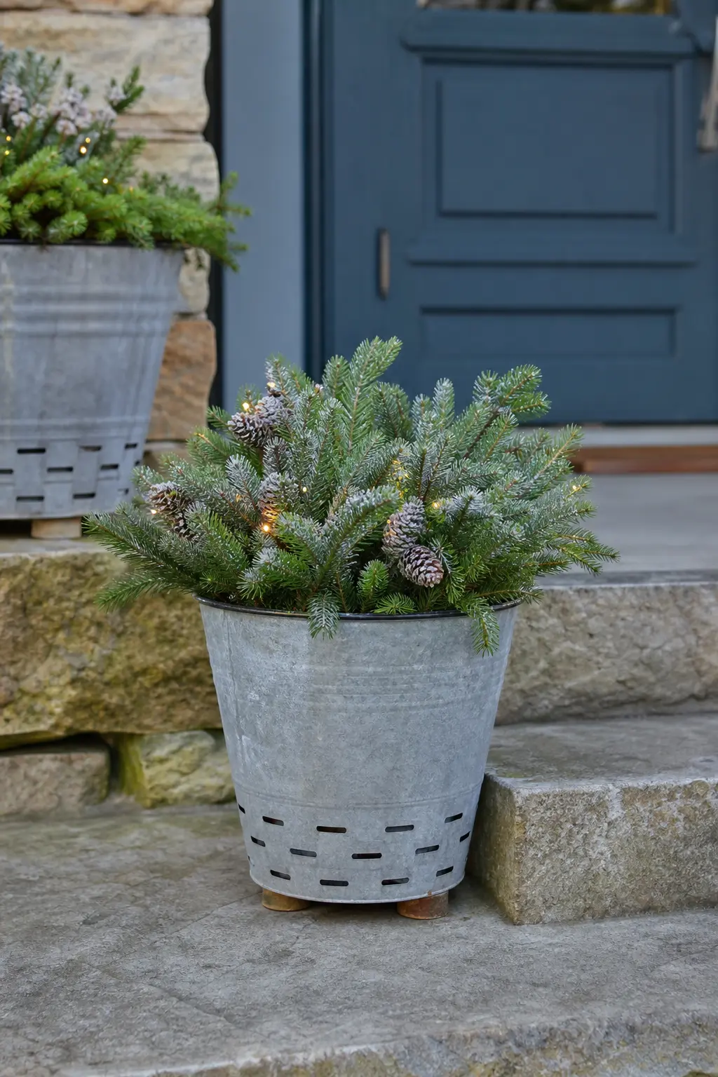 Galvanised Buckets With Drainage Holes
