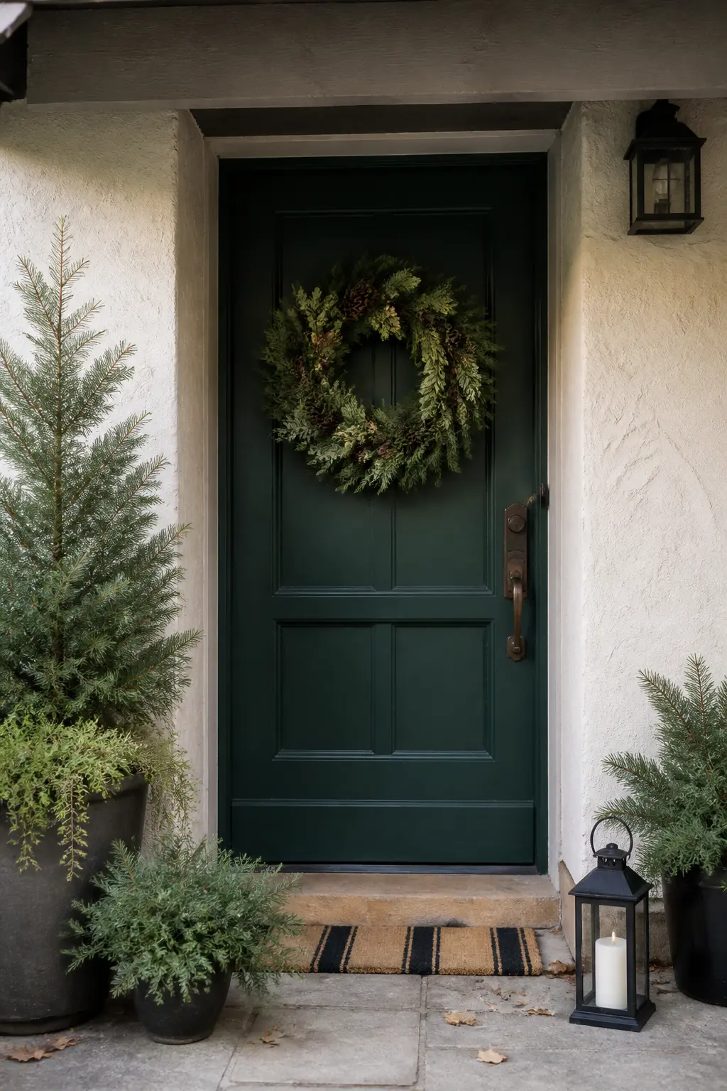 Wreaths on a Sheltered Face