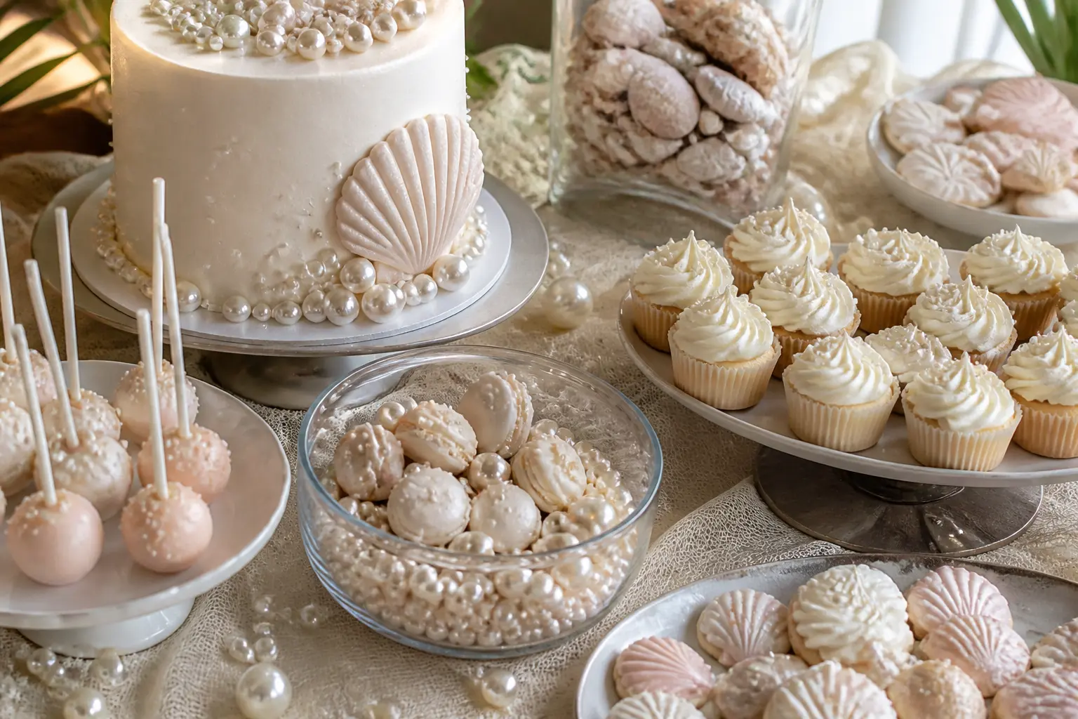 30 Pearl Baby Shower Ideas That Look Like a Jewellery Box Opened Up