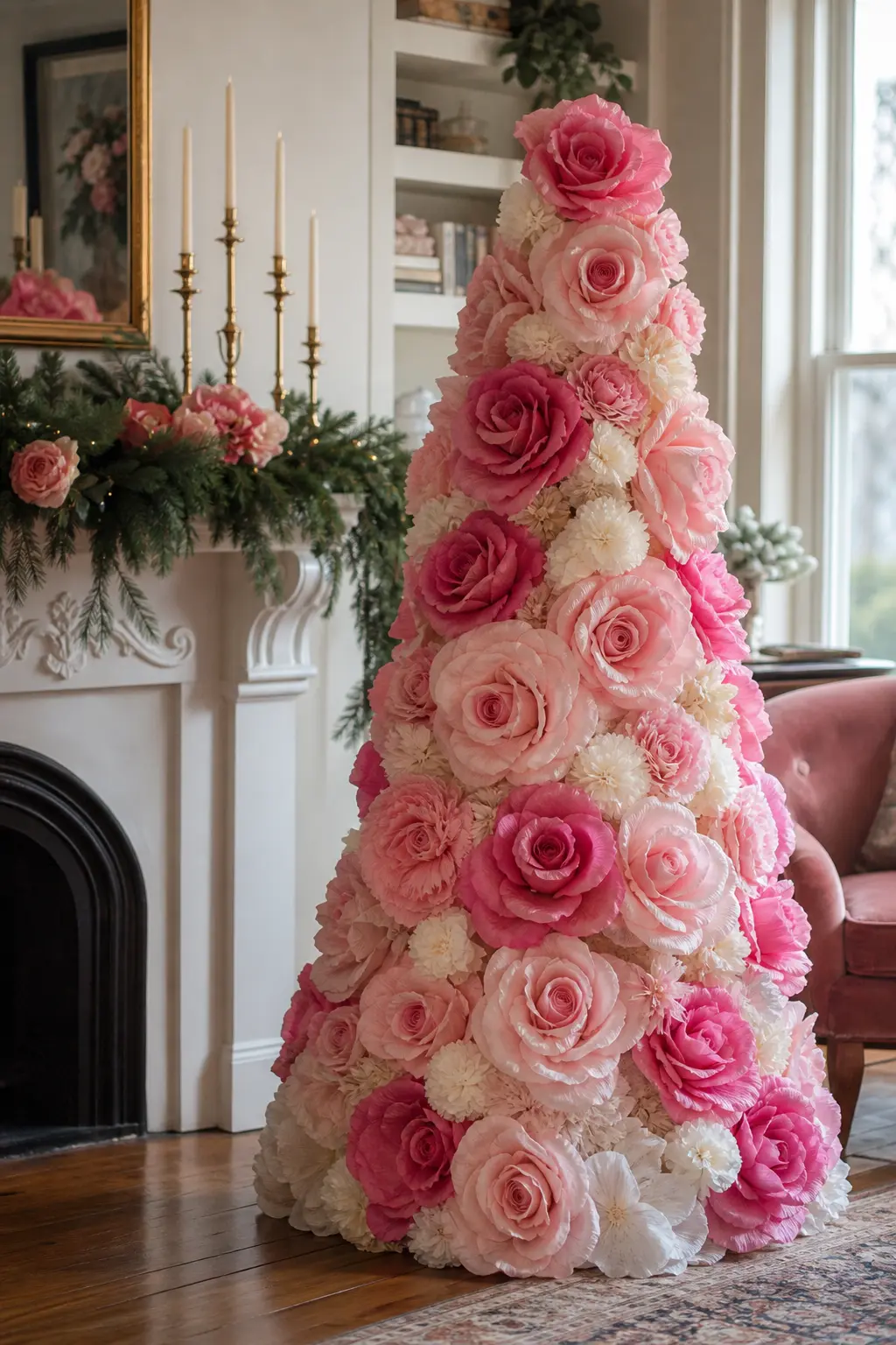 Paper Flower Pink Tree
