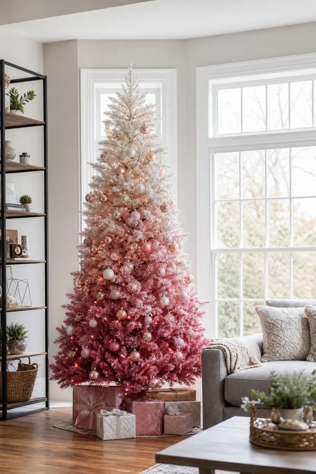 Pastel Ombre Floor Tree