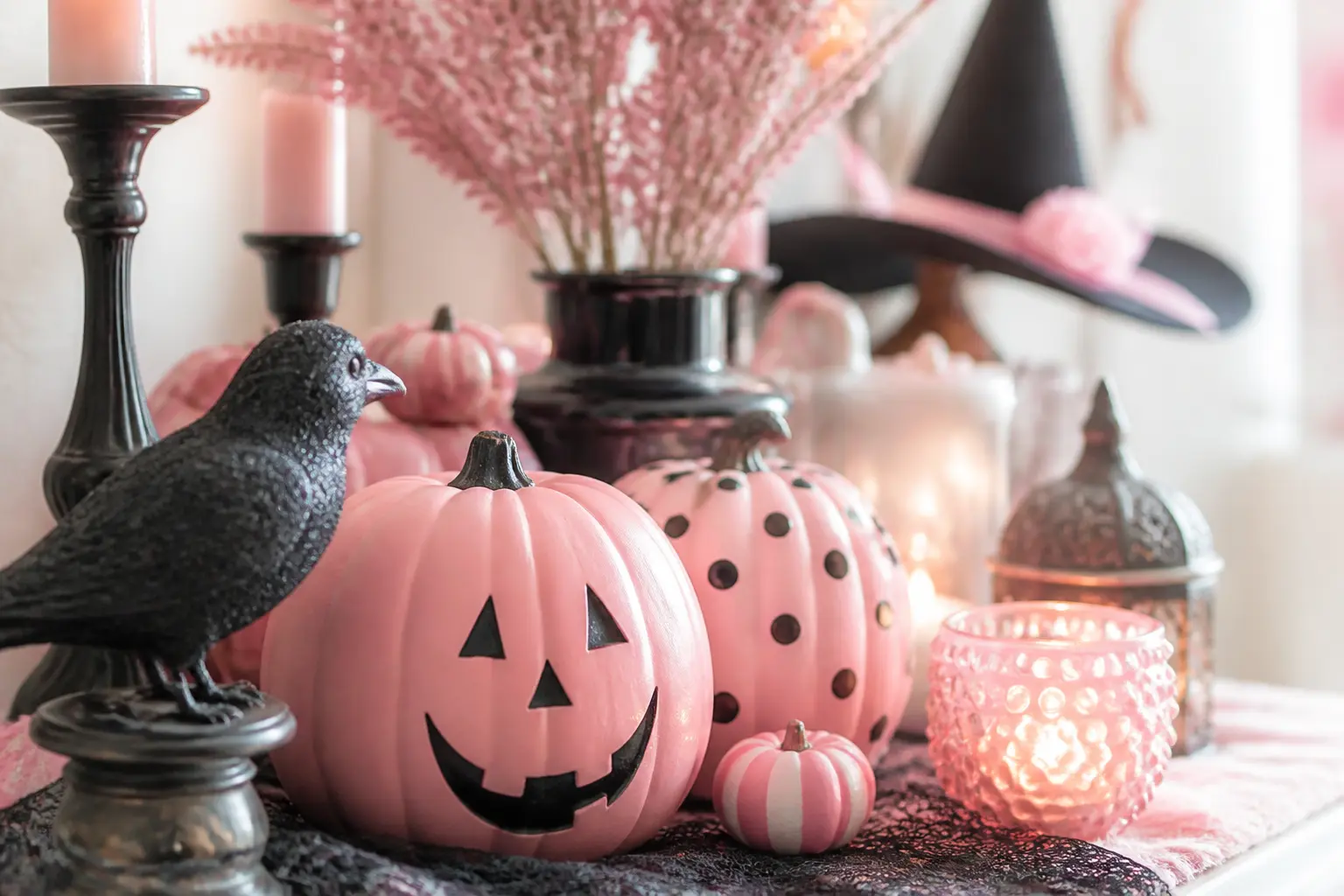 27 Cute Pink Halloween Party Ideas