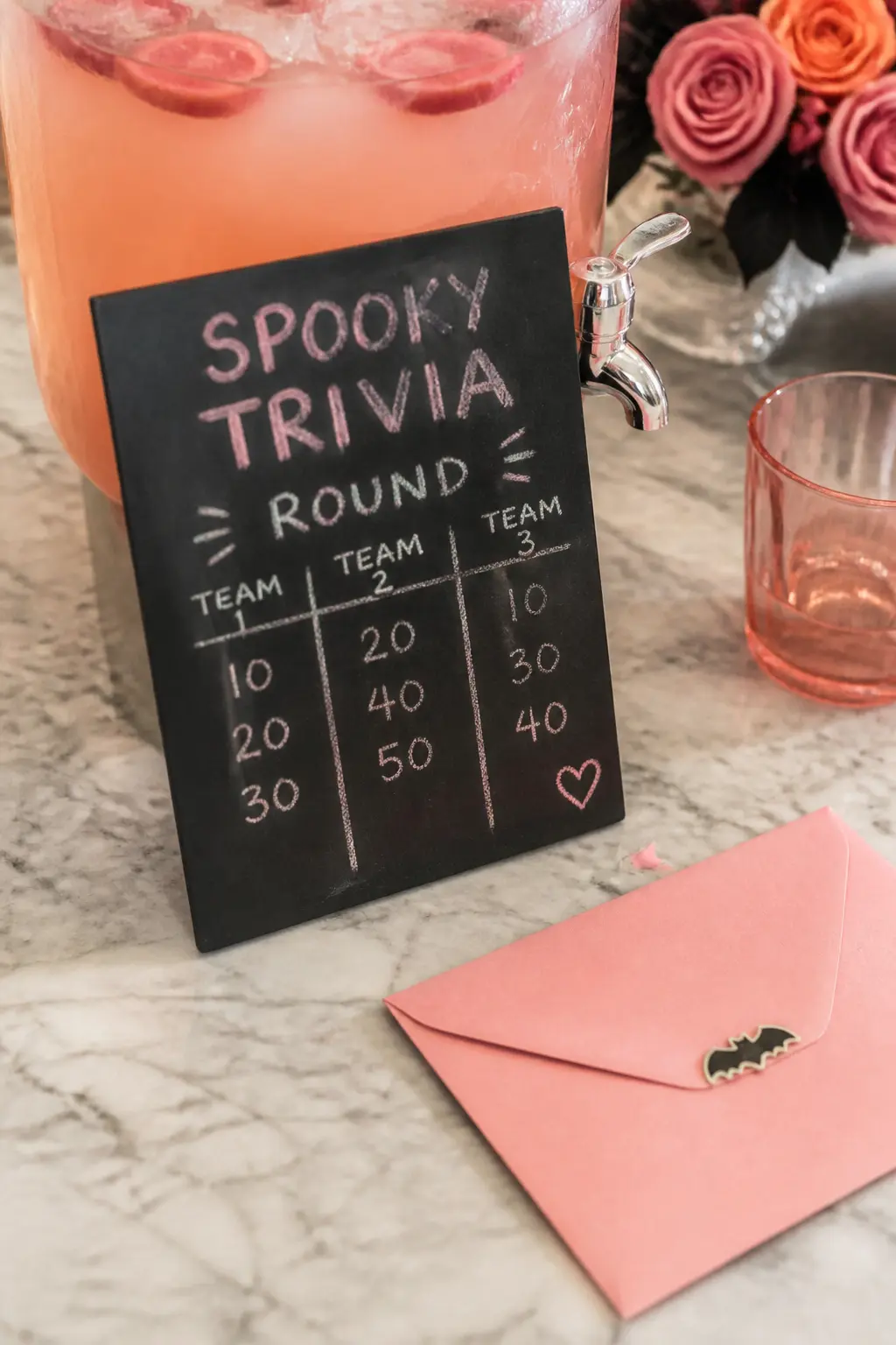 Spooky Trivia Round — Run a ten-question Halloween trivia round after dinner, when guests have settled and a competitive edge feels welcome rather than