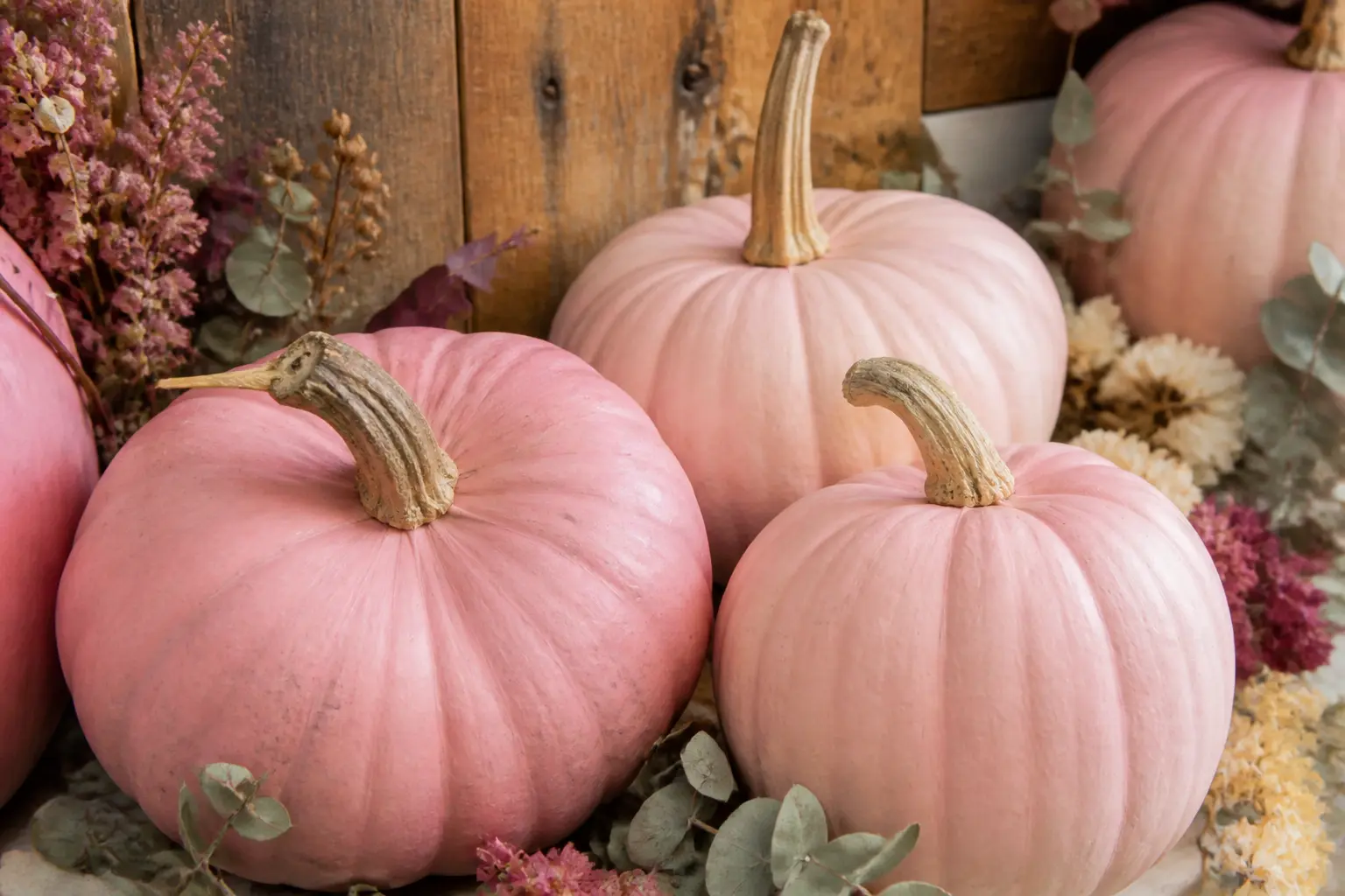 33 Pink Painted Pumpkin Ideas for a Softer Kind of October