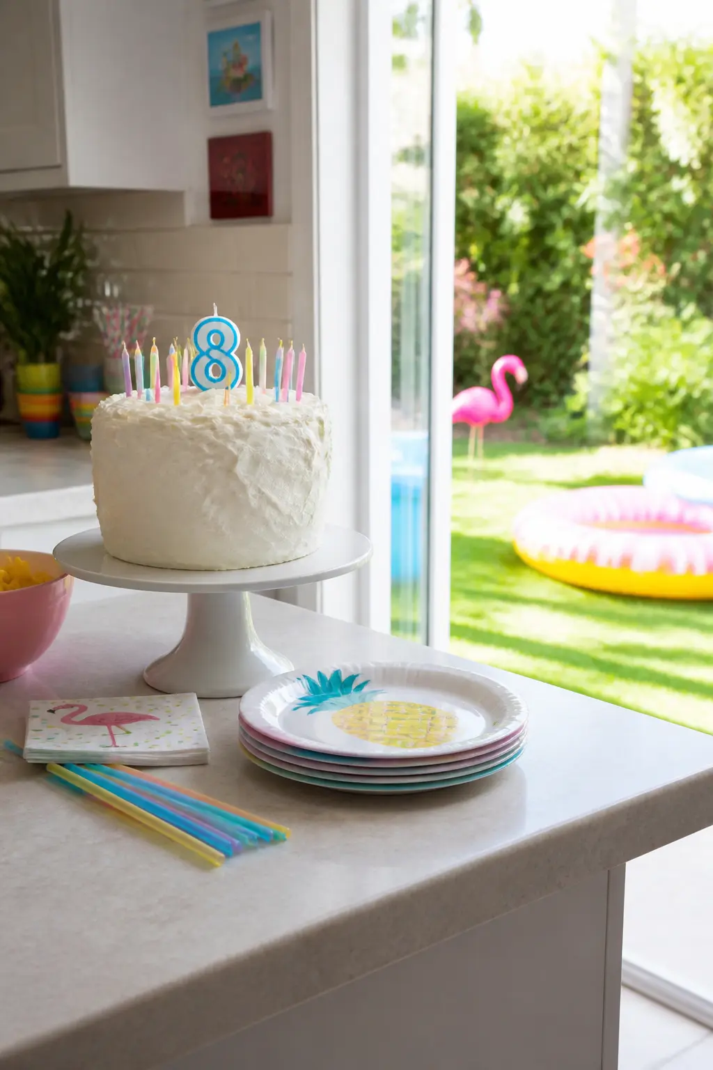 Cake Kept Indoors Until the Moment