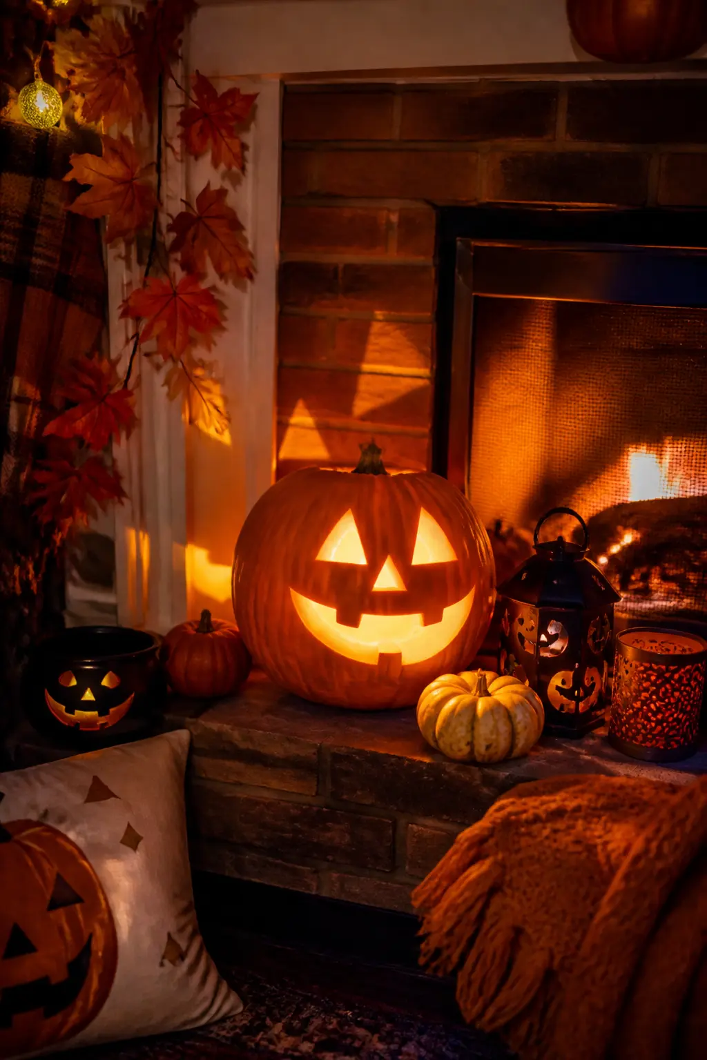 Classic Carved Jack-o-Lantern Face