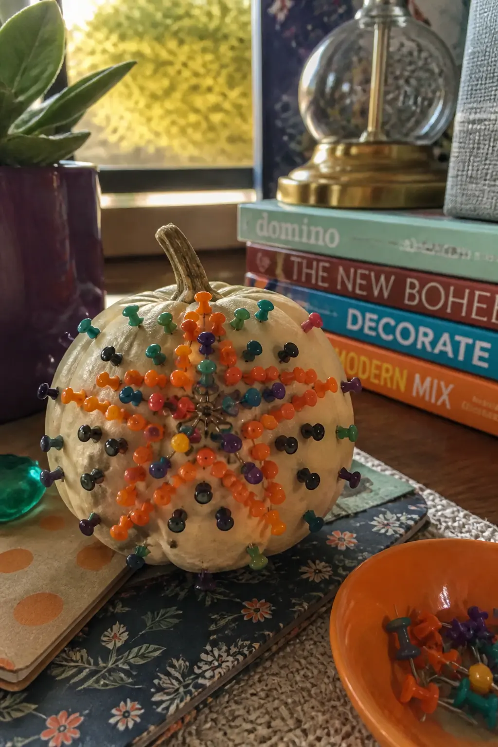 Mini Pumpkin Push-Pin Portrait