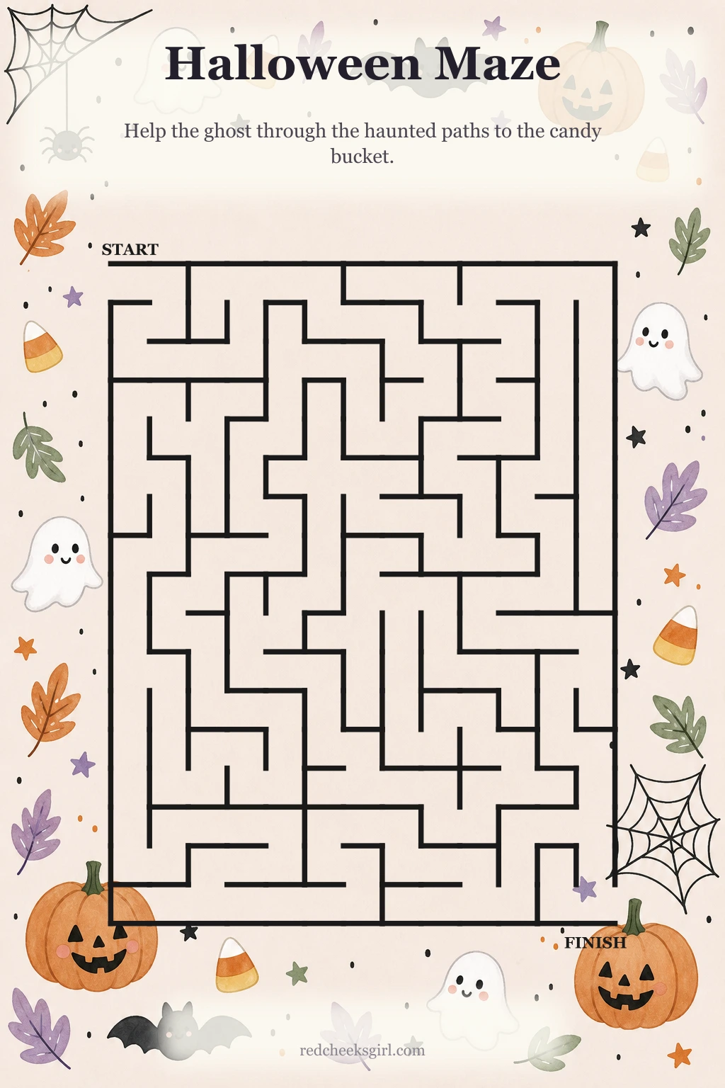 Halloween Maze printable