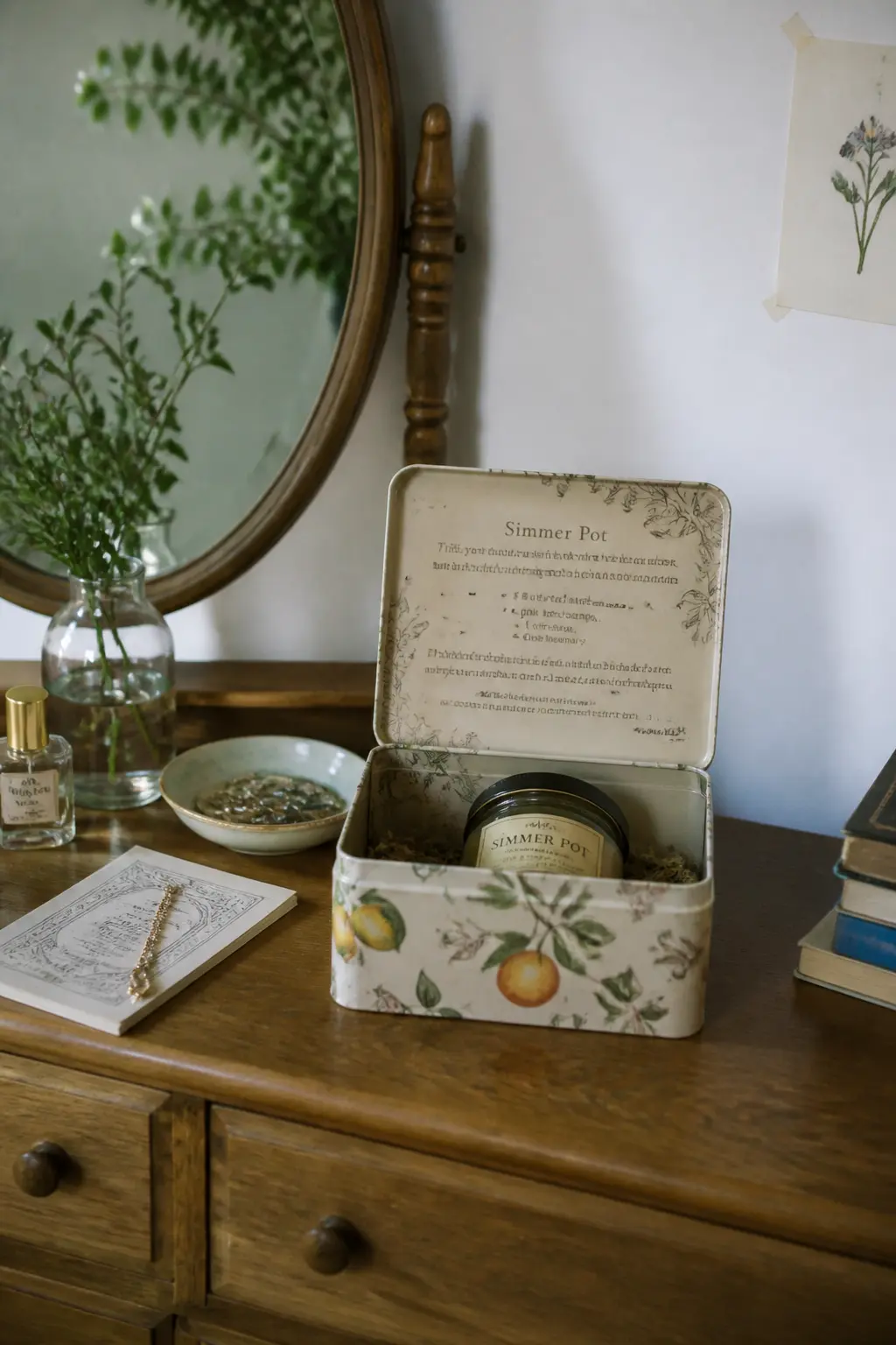 The Hinged-Lid Tin With a Printed Interior