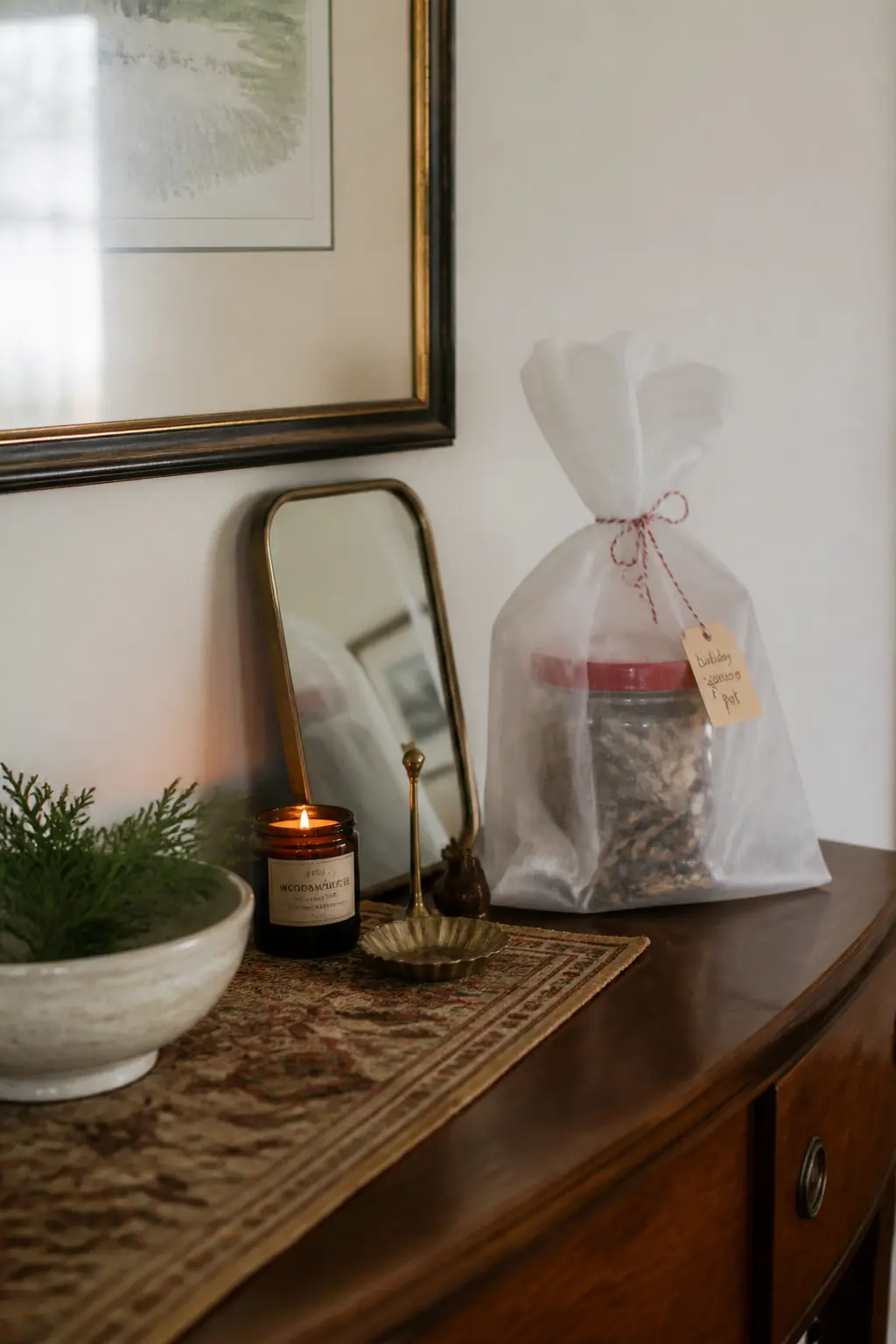 The Holiday Red-Lid Jar in a Glassine Bag