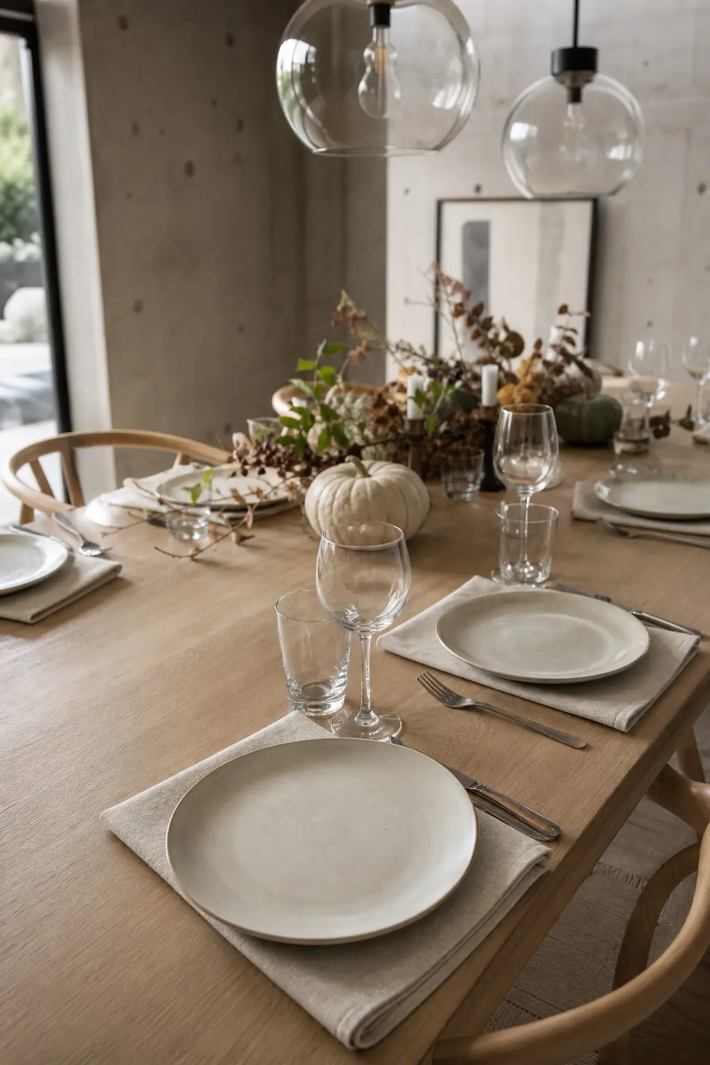 Cloth Napkins Under Each Plate as a Mat