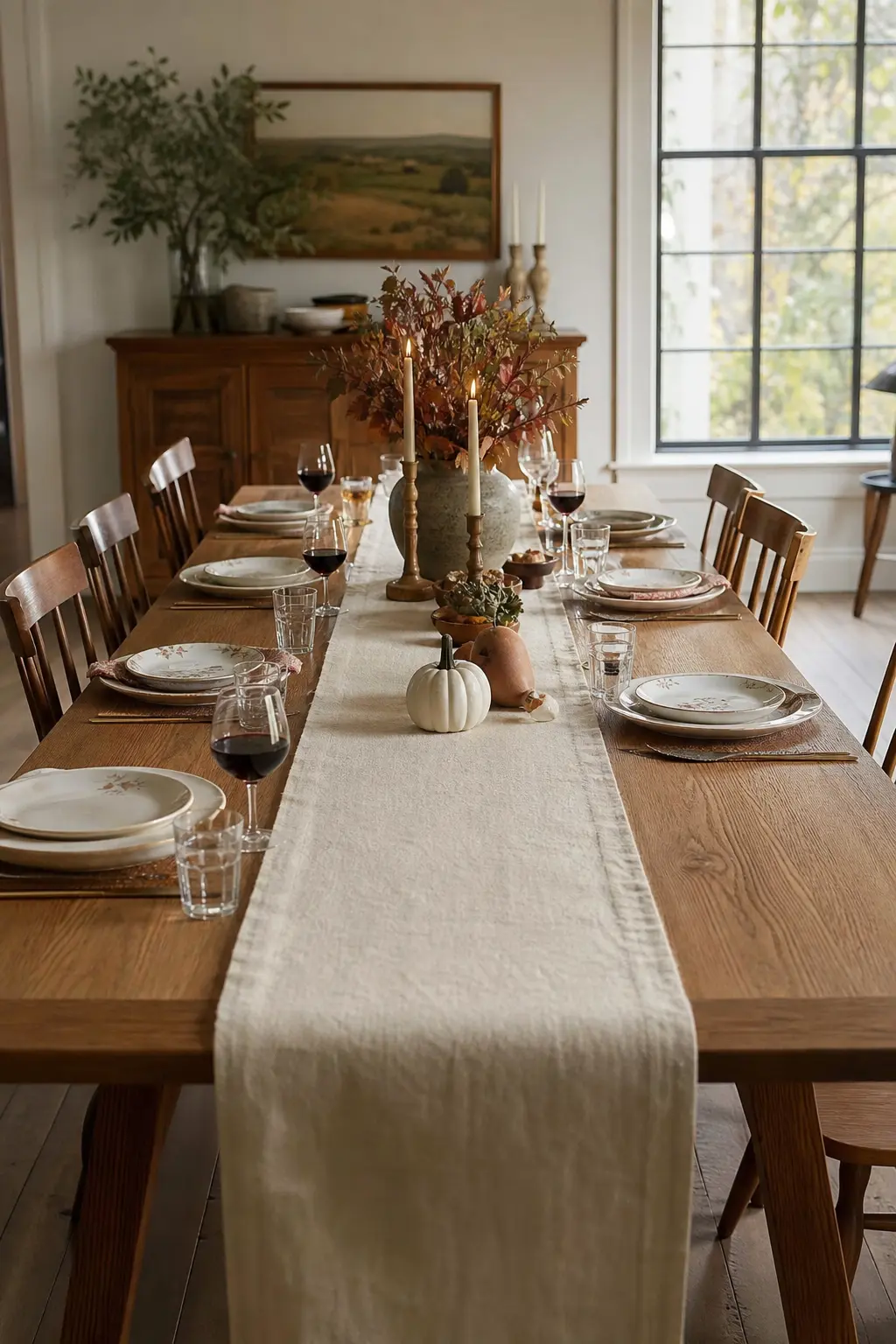 Heavy Linen Runner, Straight Down the Middle