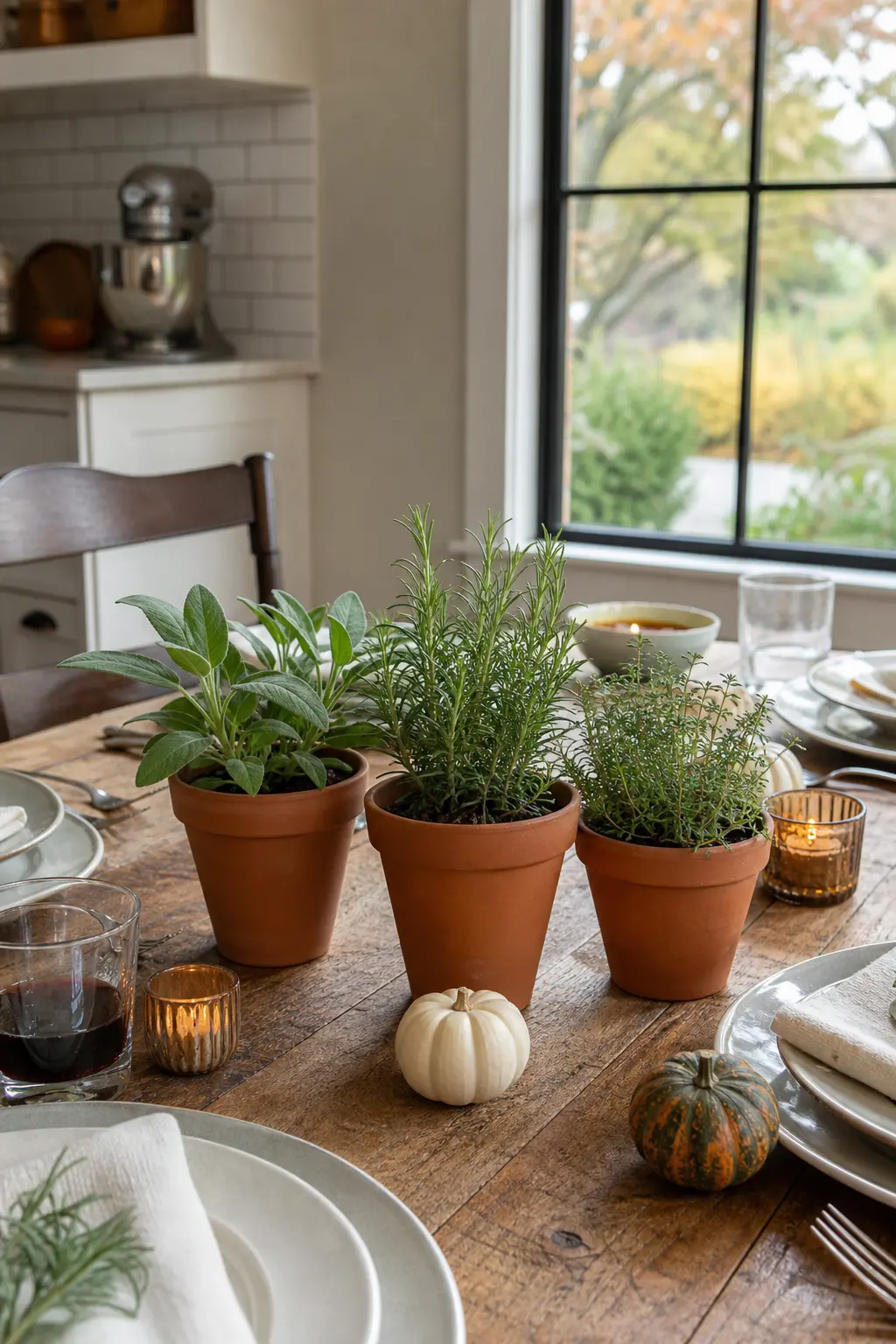 Herb Pots Brought In From the Windowsill