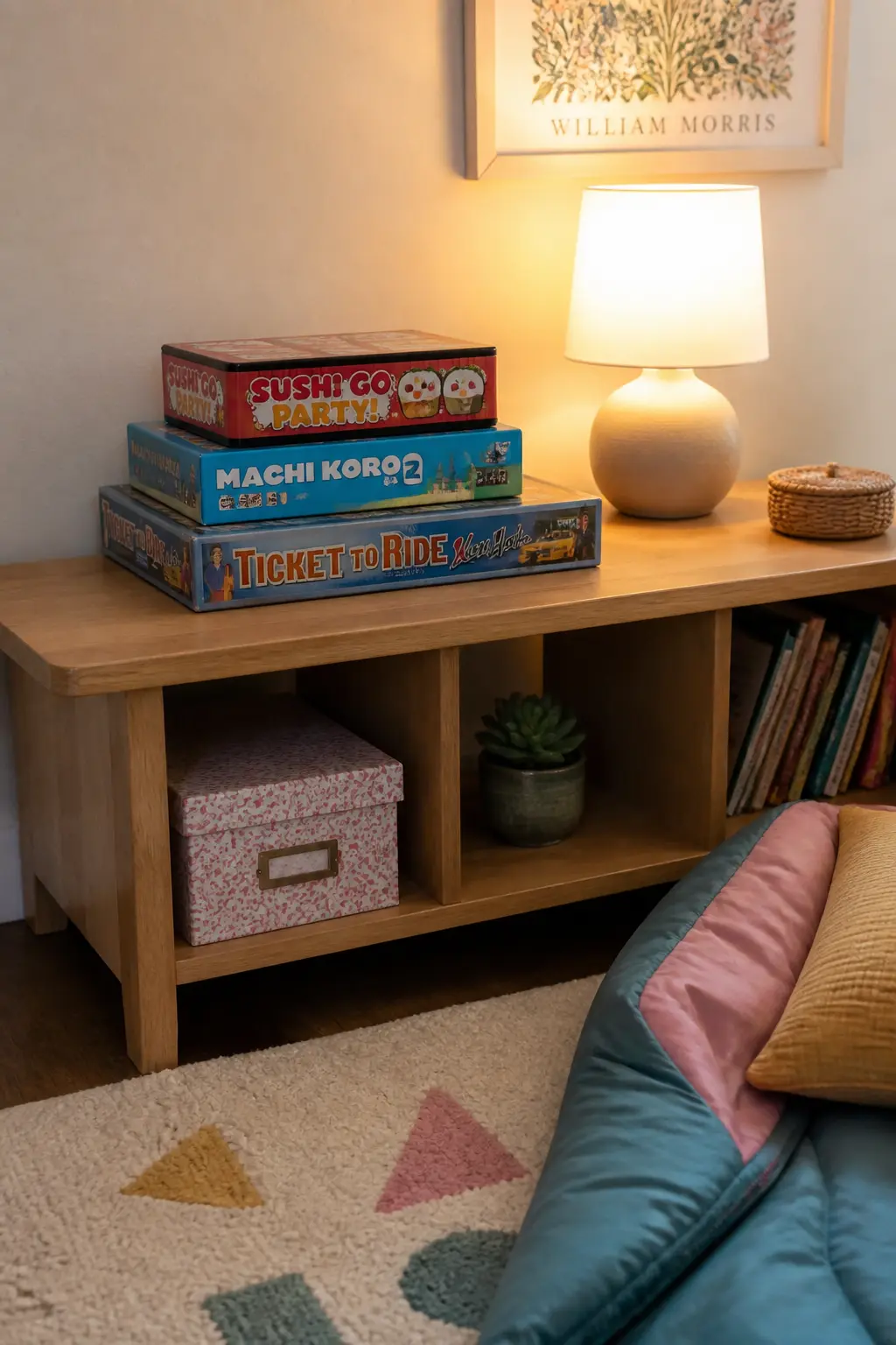 Board Games Stacked in Order of Length