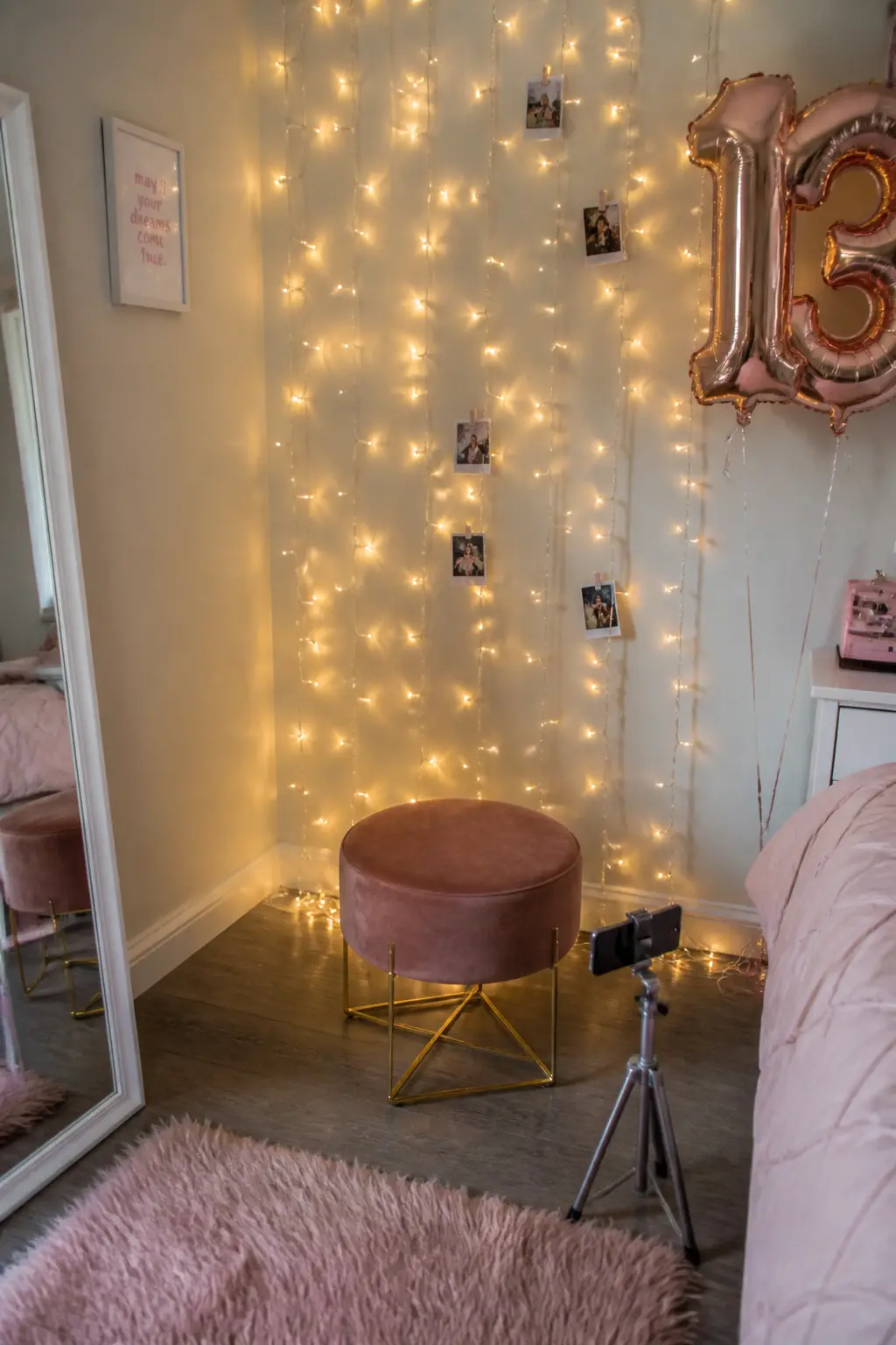 A Photo Corner Against One Wall
