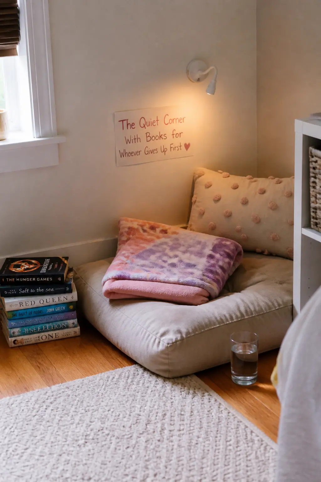 The Quiet Corner With Books for Whoever Gives Up First