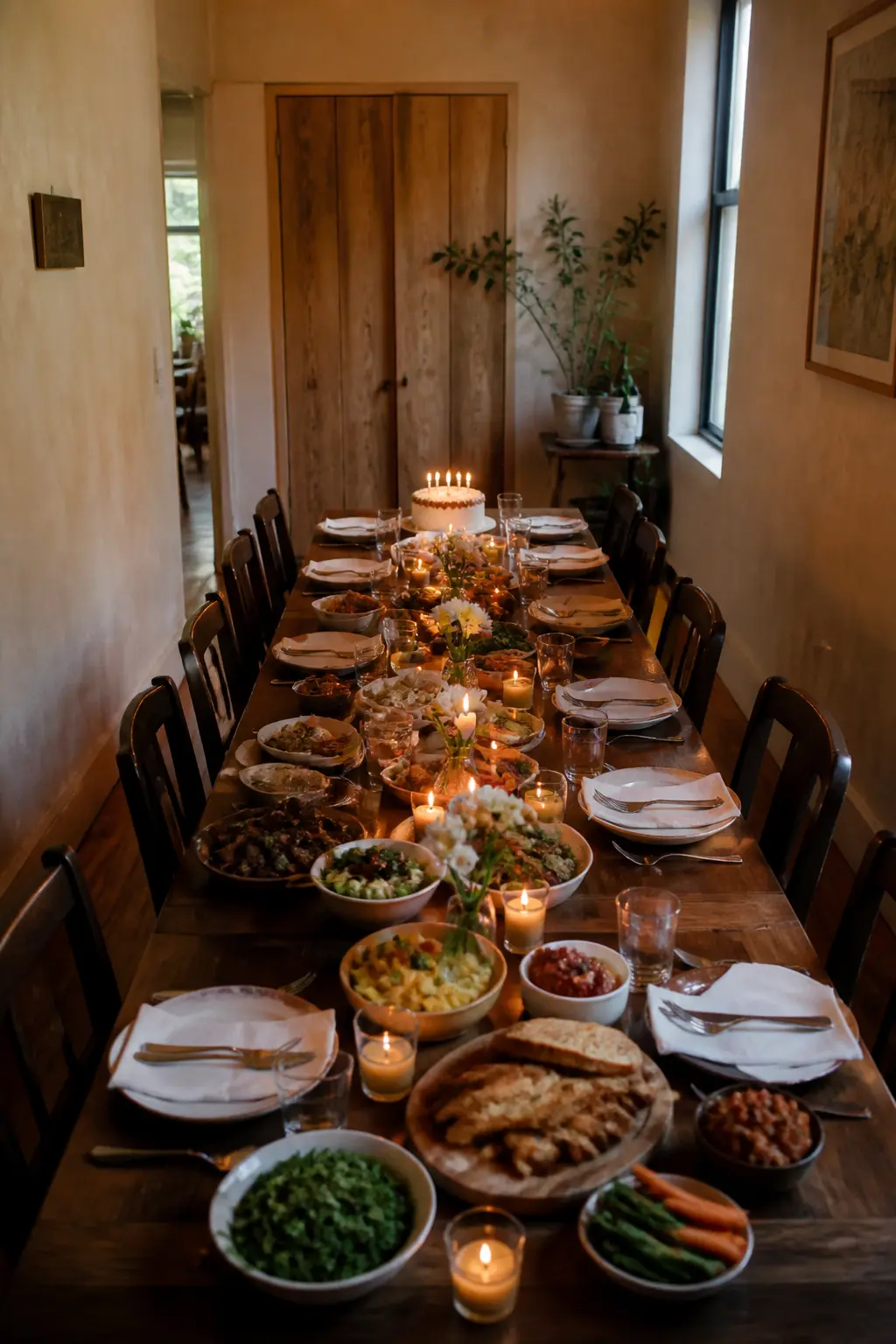 One Long Table With Everything On It