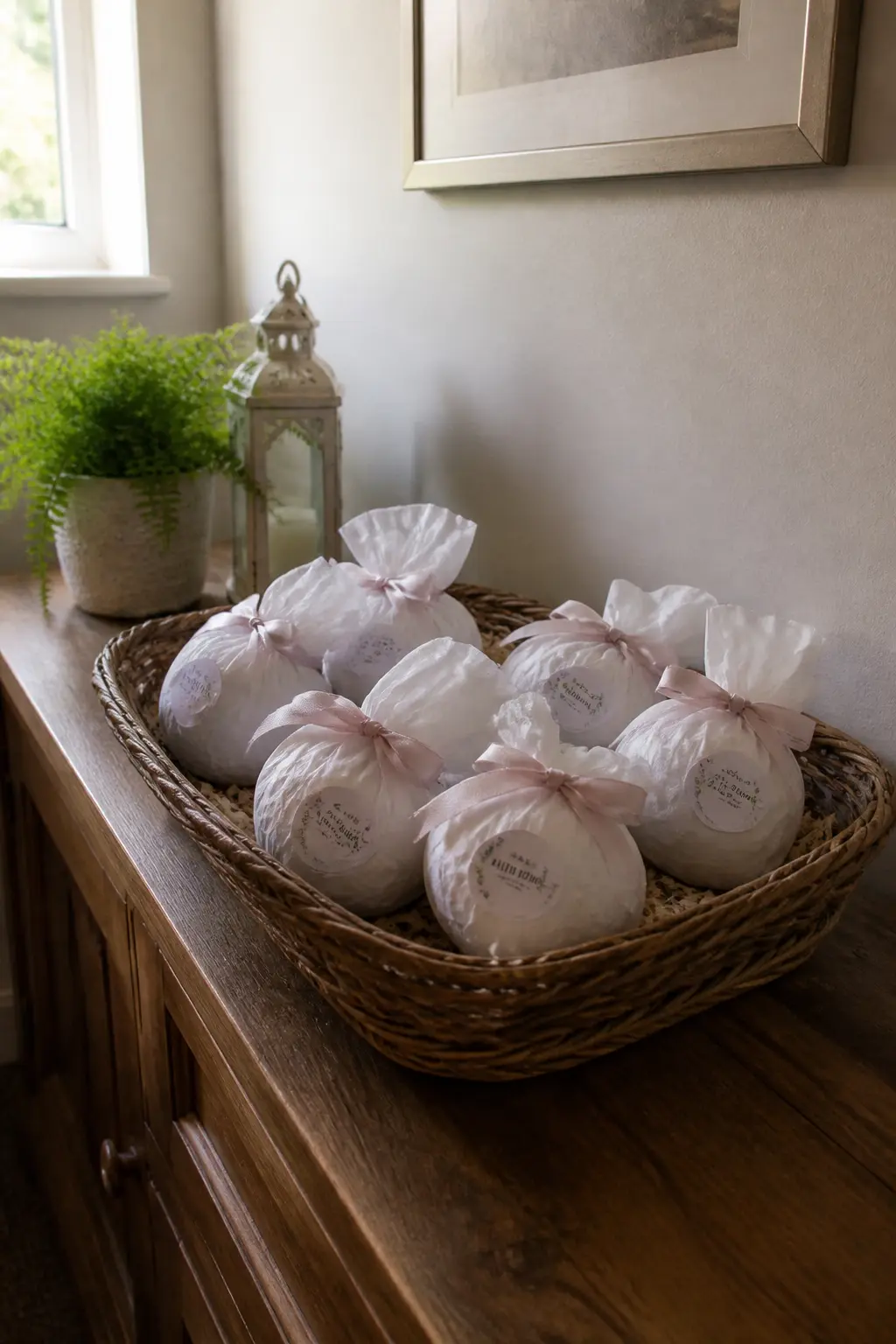 Bath Bombs Wrapped as Party Bags