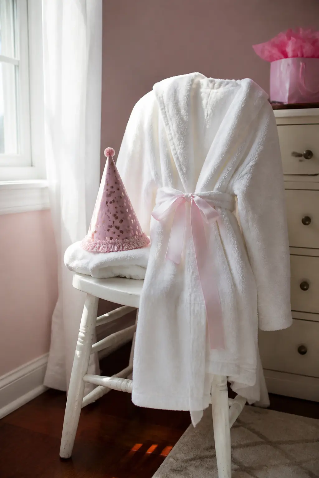 Robes Borrowed and Belted With Ribbon