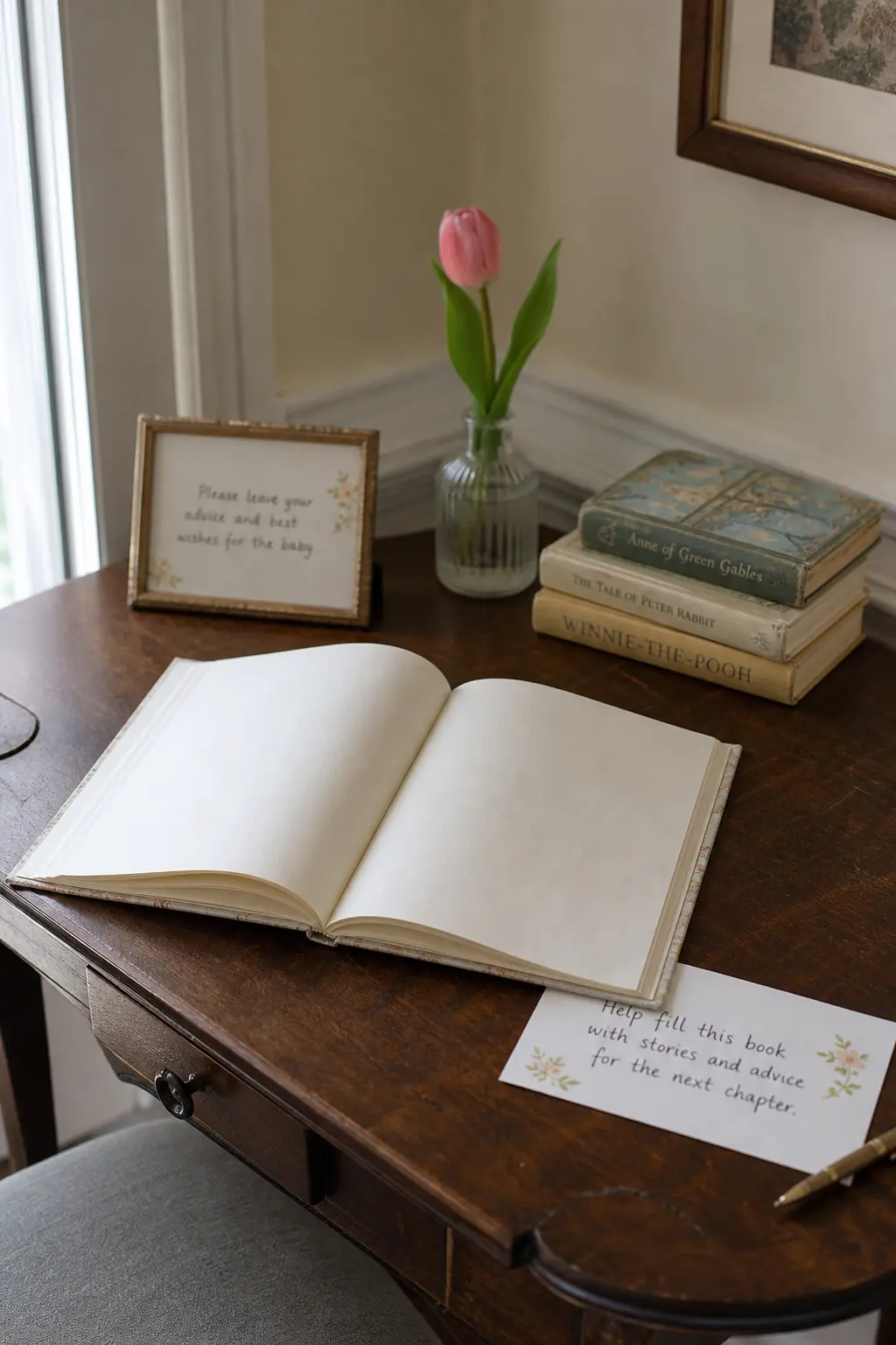 A Blank Storybook Guest Book