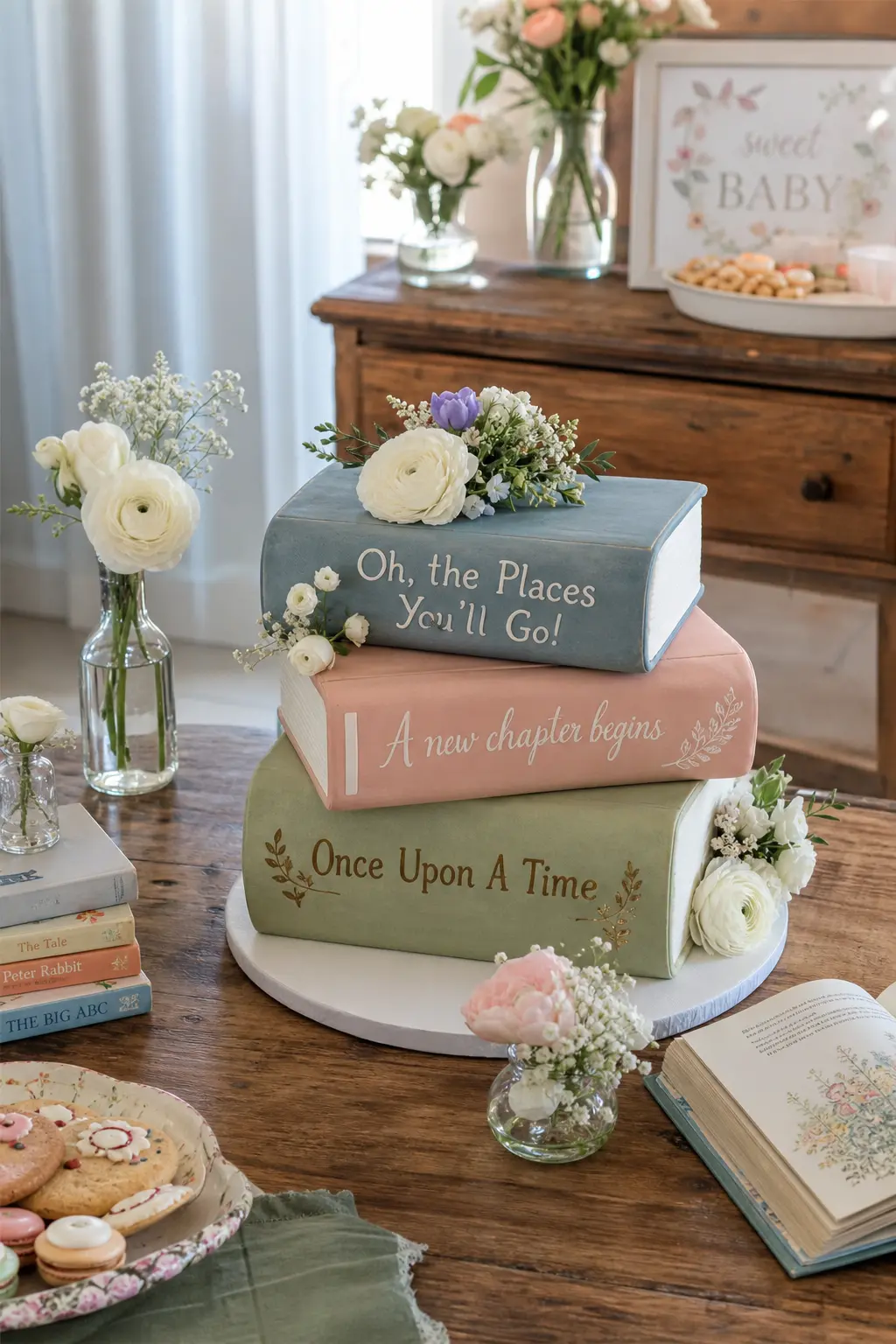 A Book-Stack Cake