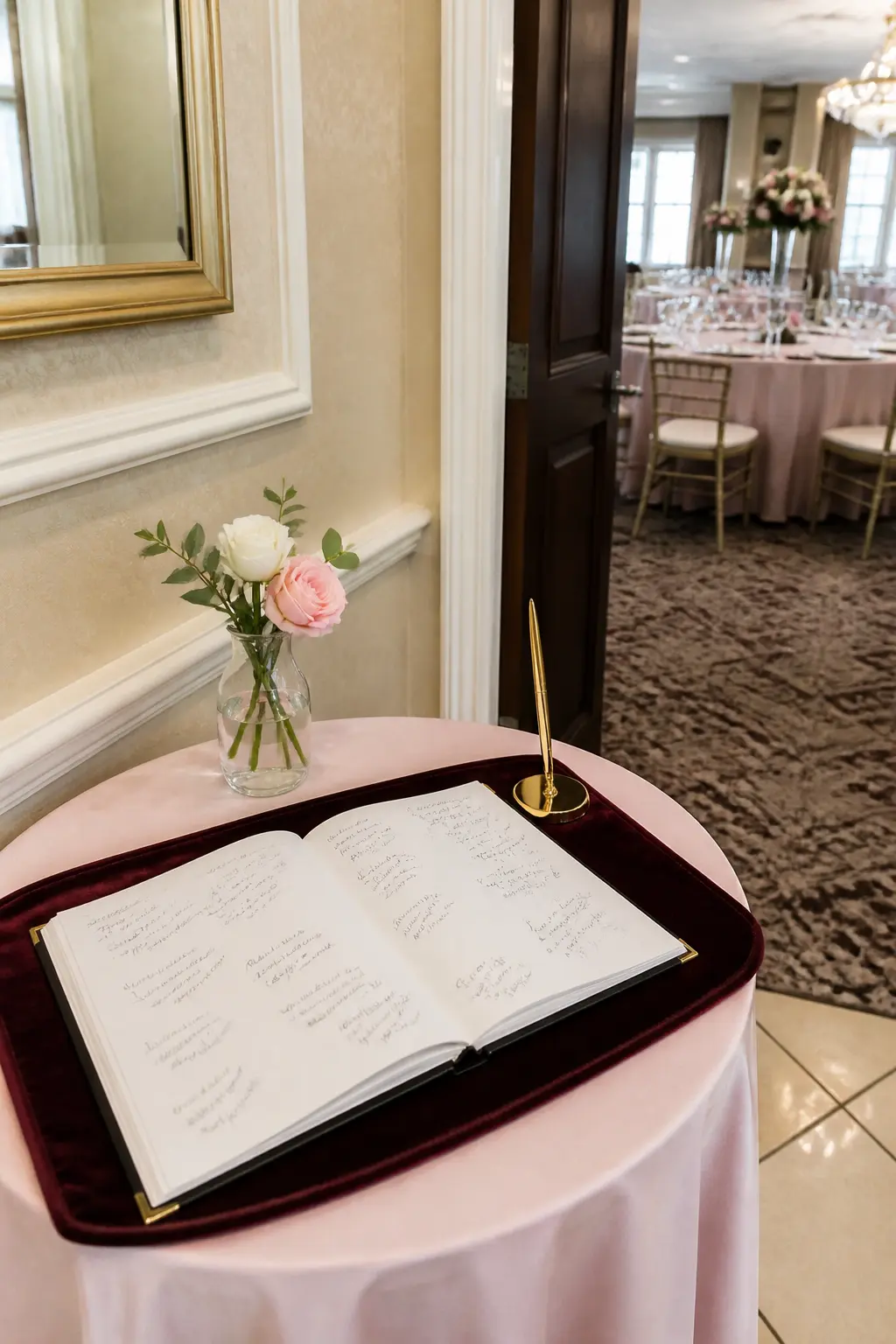 A Guest Book Signed on the Way In