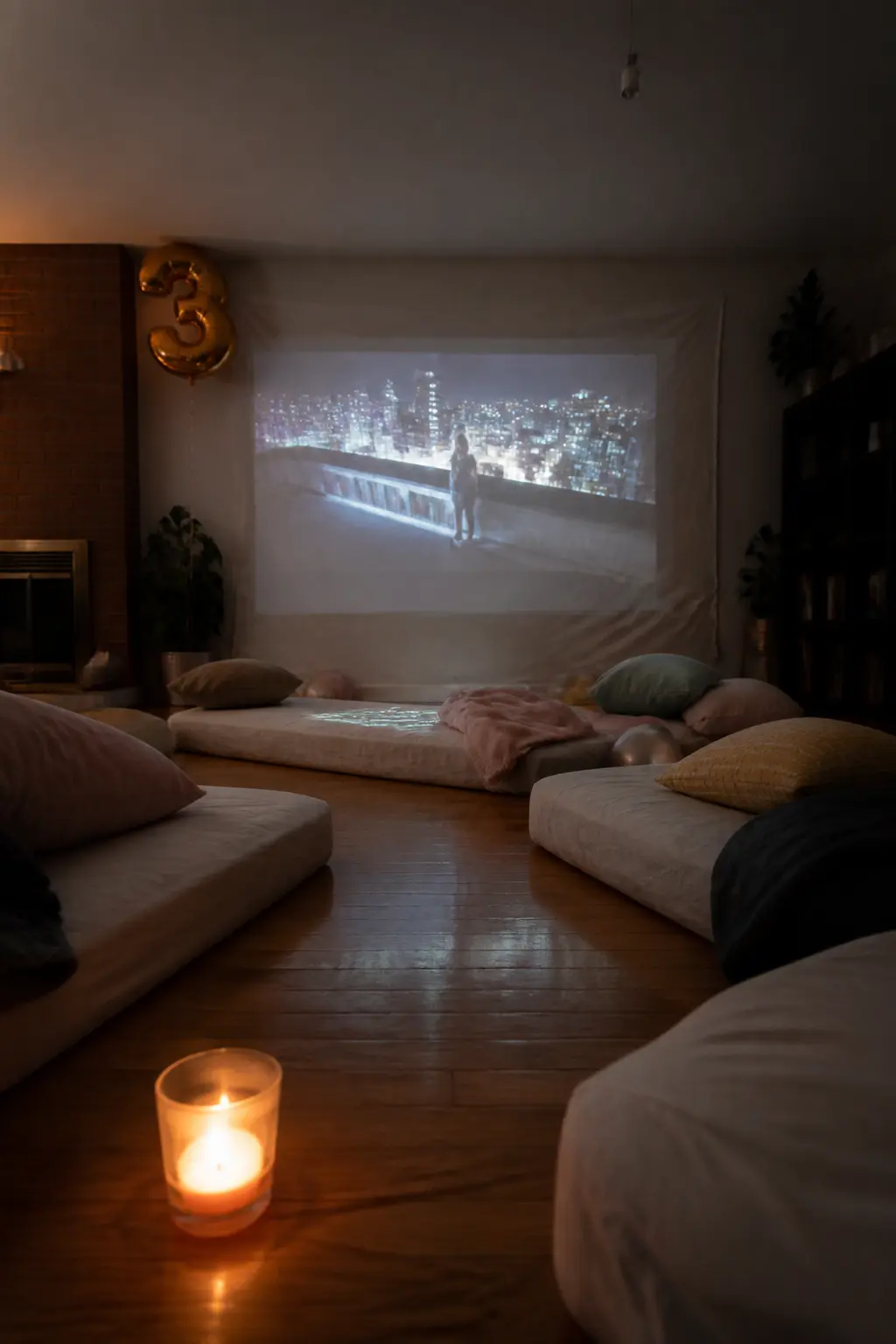 The Film Projected Onto a Sheet
