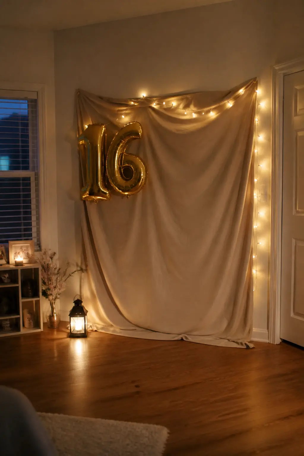 The Photo Corner With a Plain Backdrop