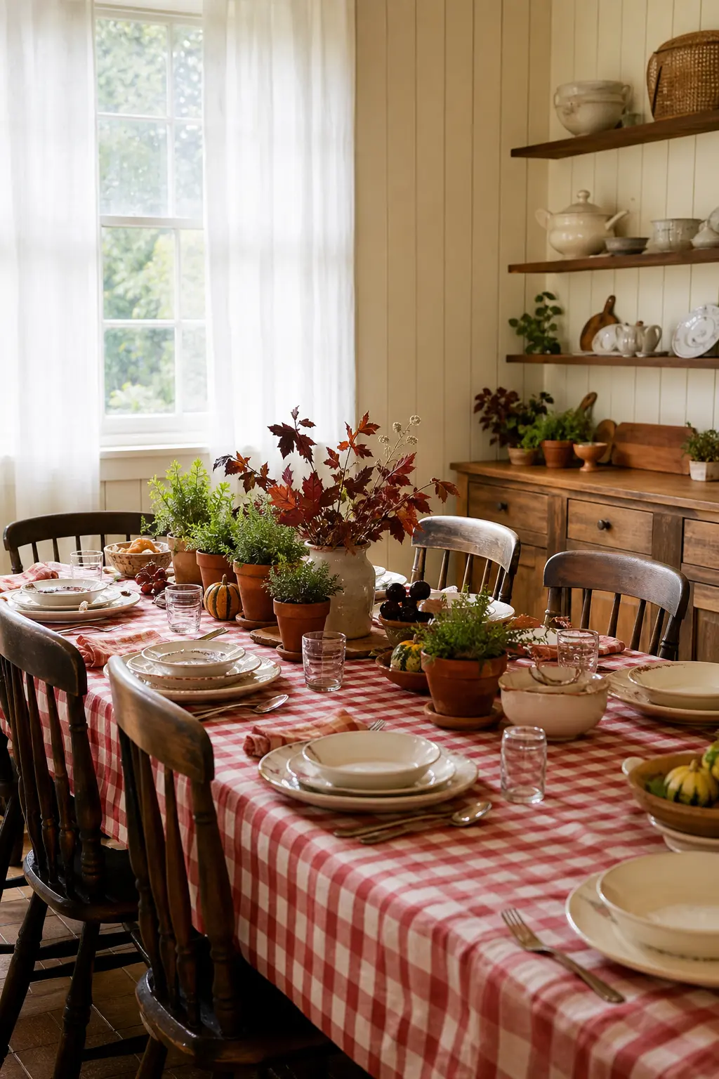 Cottage Harvest with Gingham