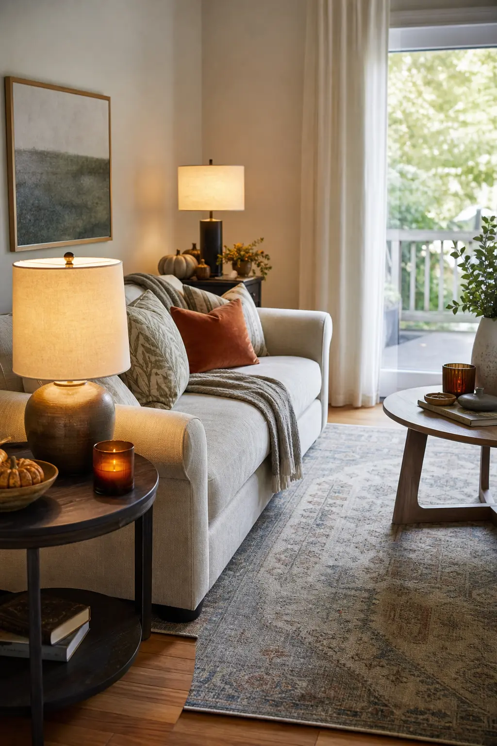 Living Room: A Second Lamp Instead of New Cushions