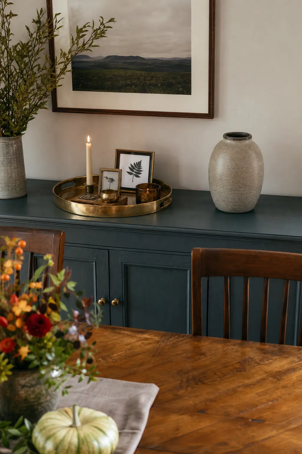 Sideboard: A Tray to Gather Clutter