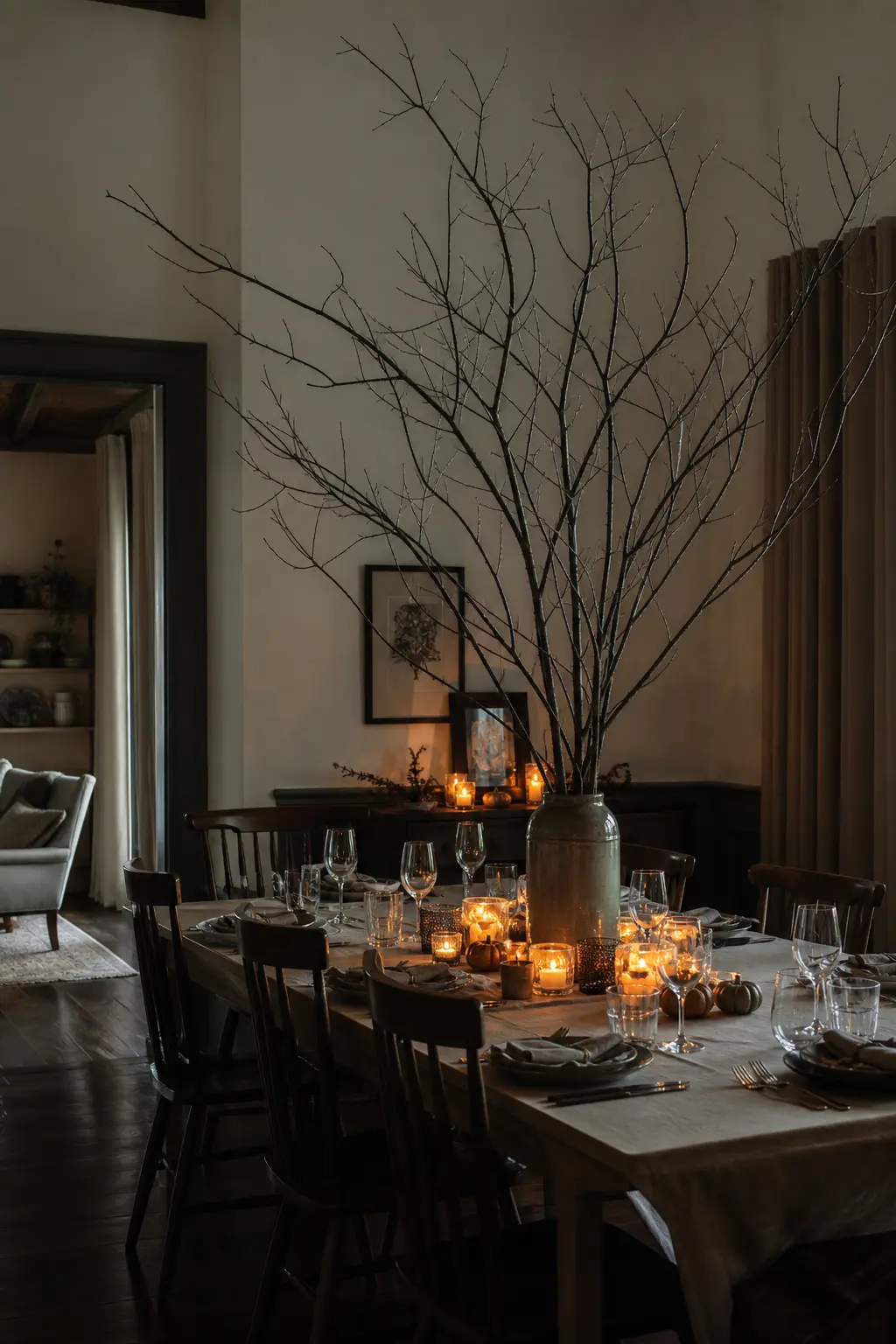 Bare Branch and Candlelight