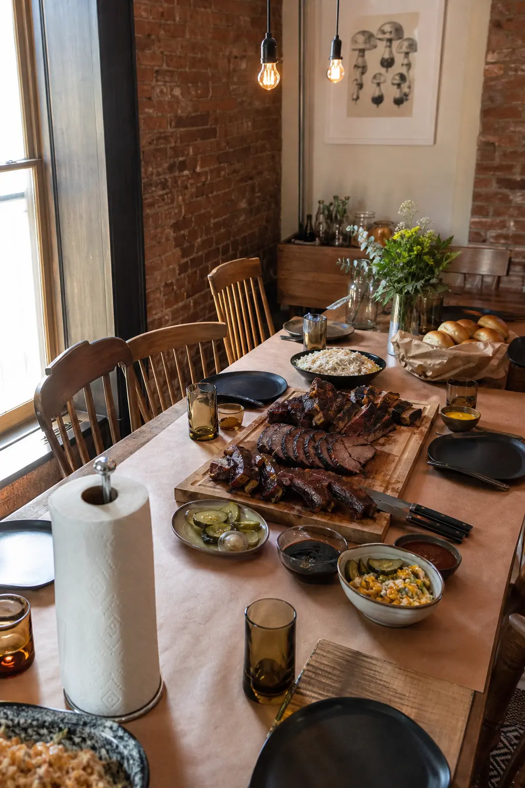 Barbecue Moved Indoors
