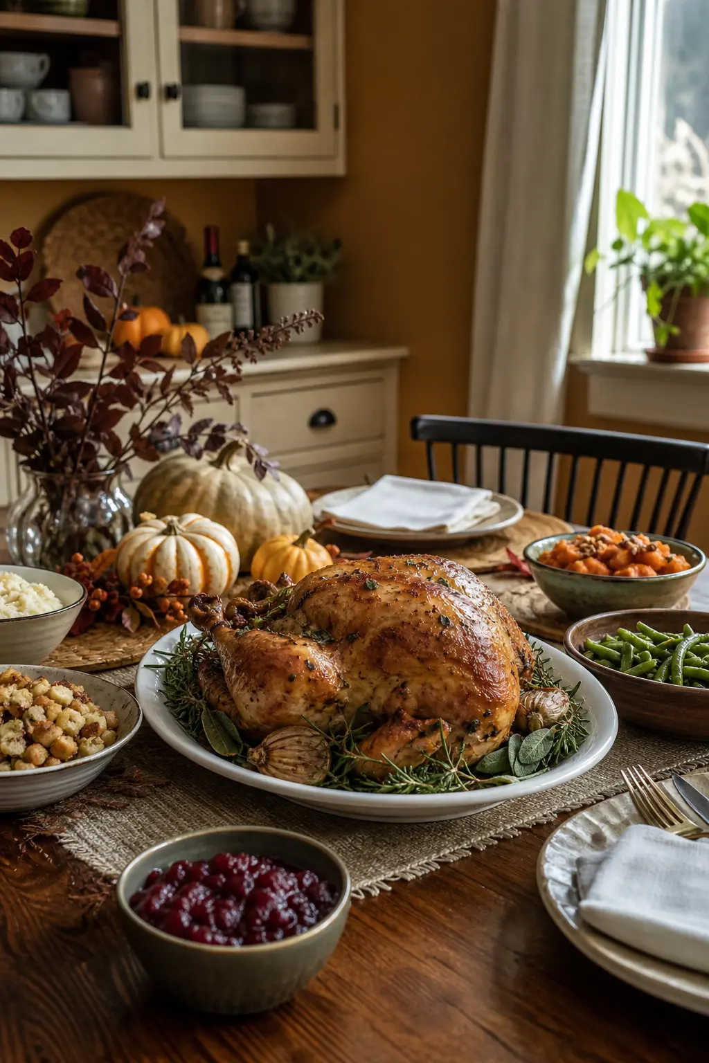 One Big Roast Chicken Instead of Turkey