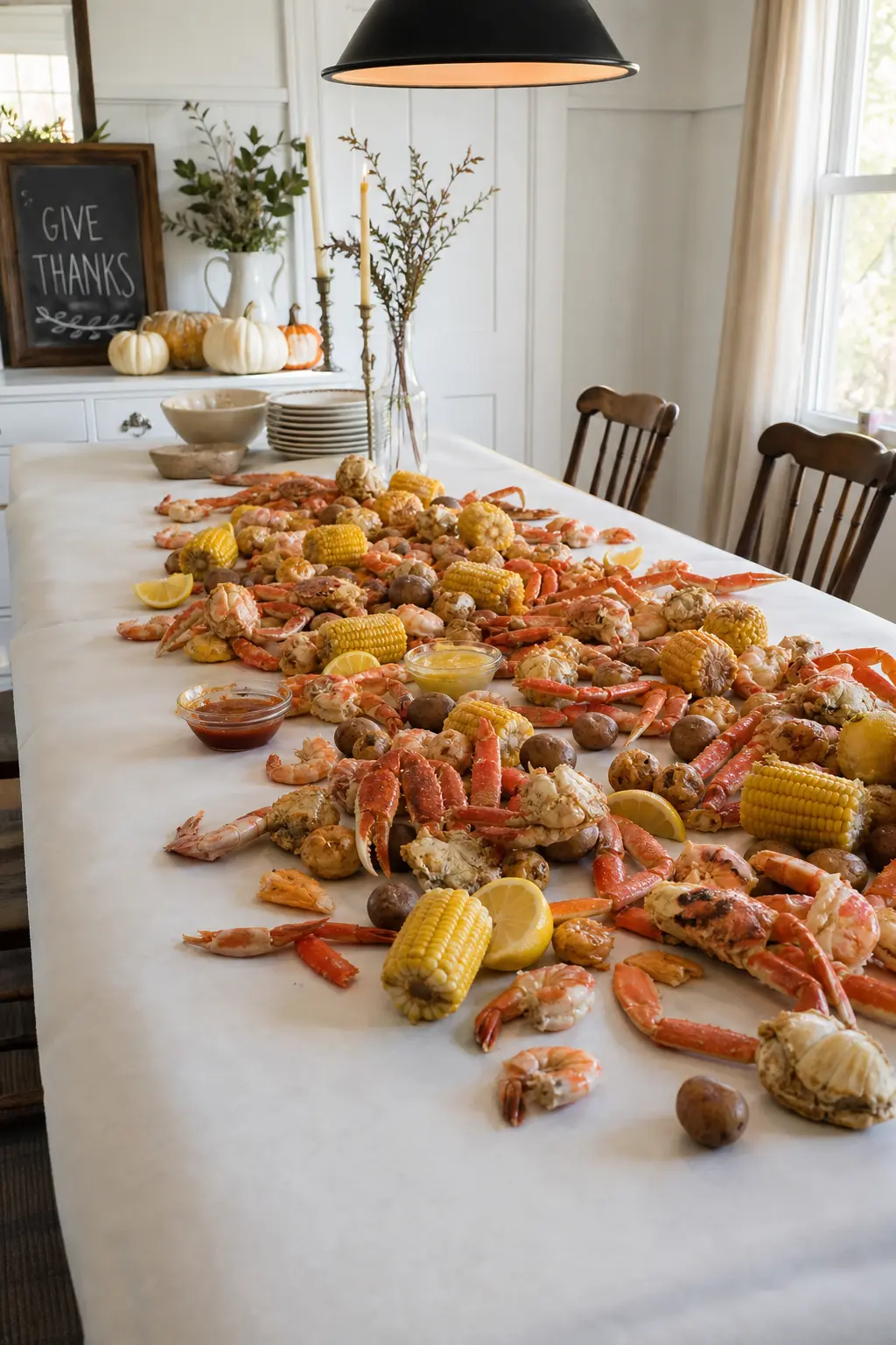 Seafood Boil on Paper
