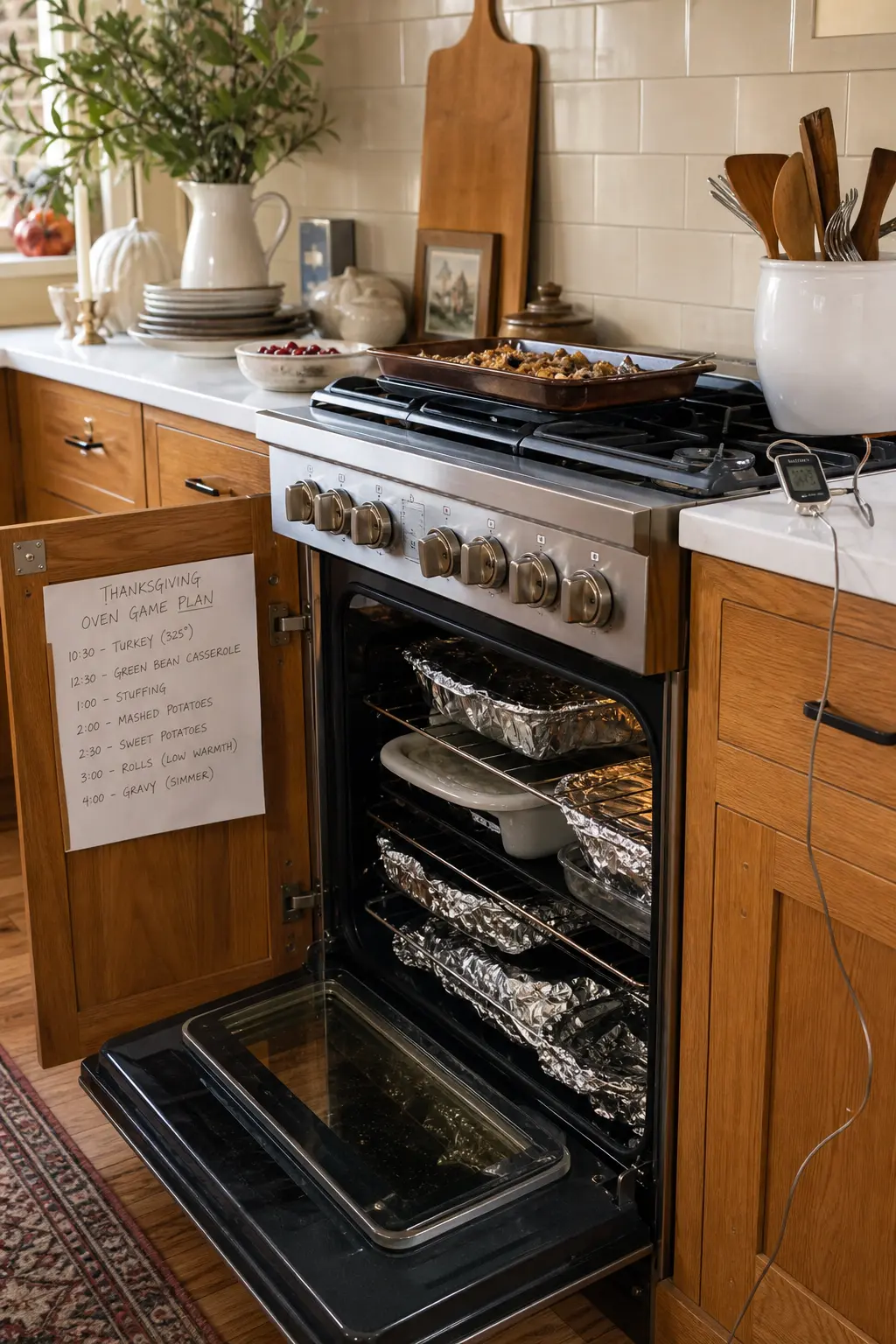 One Oven, Everything Warmed in Shifts