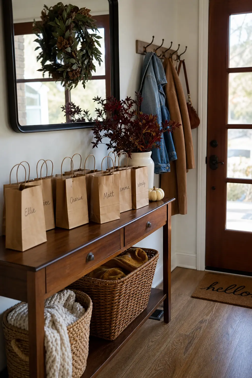 Goodbye Bags at the Door