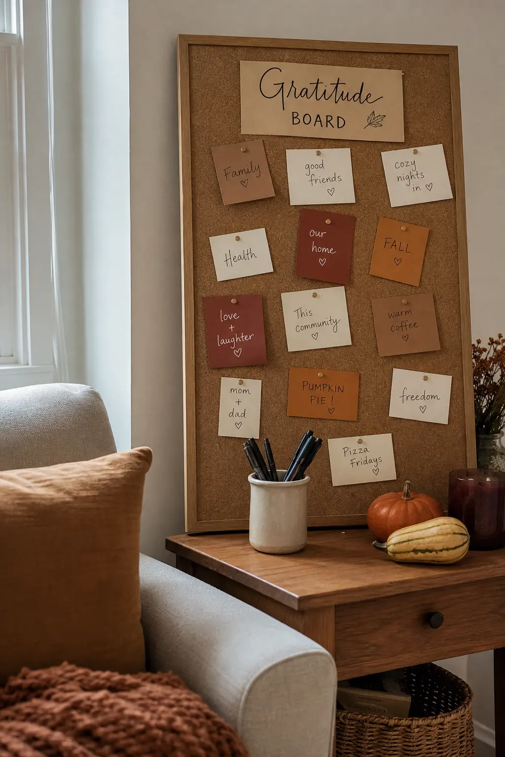 A Gratitude Board Everyone Adds To