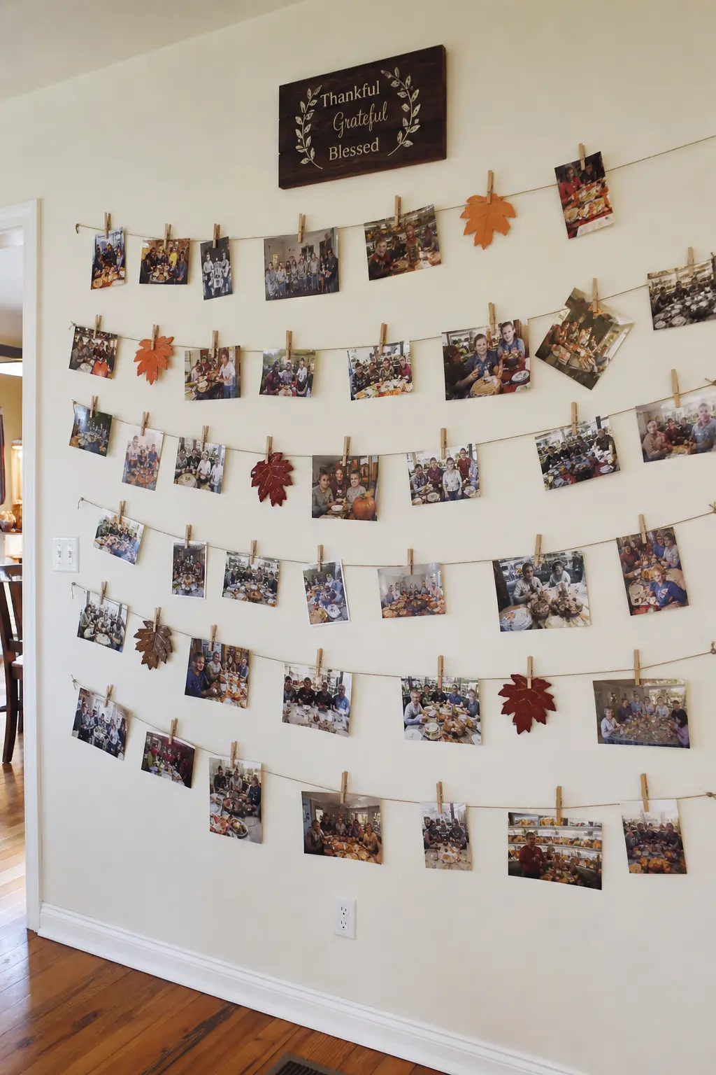 Photo Wall of Past Thanksgivings