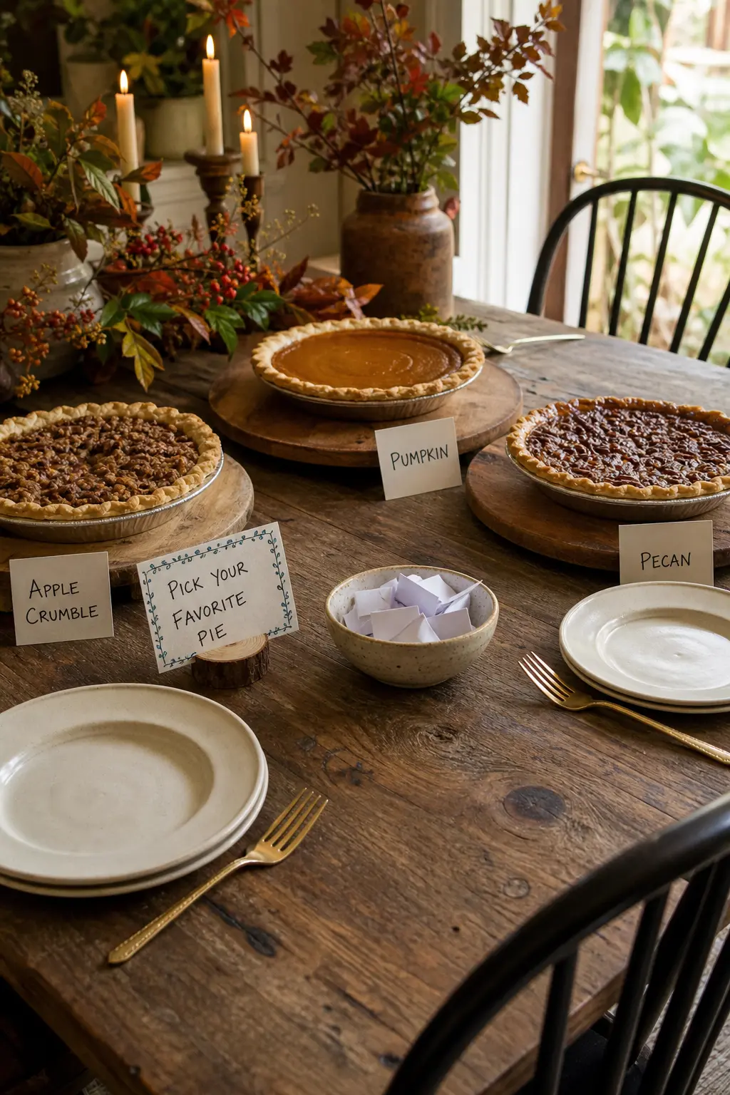 Pie Voting with Slips of Paper