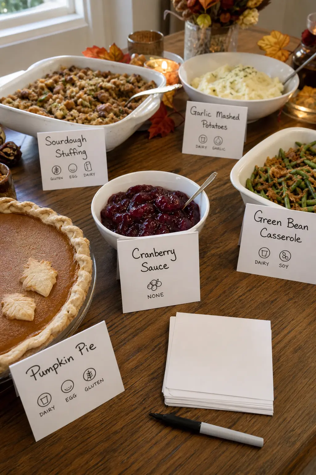 Label Every Dish With Name and Allergens