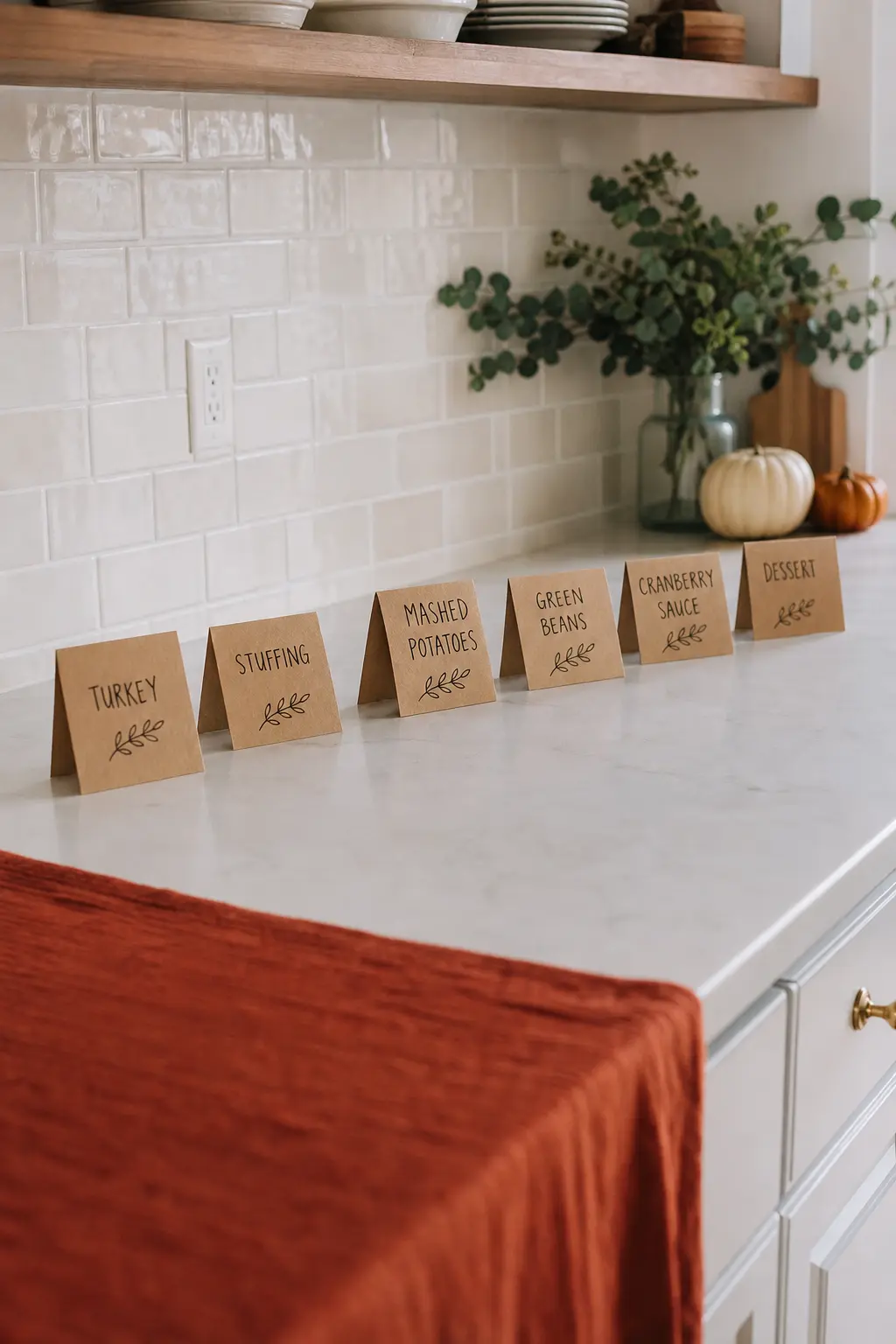Mark Counter Space for Every Dish