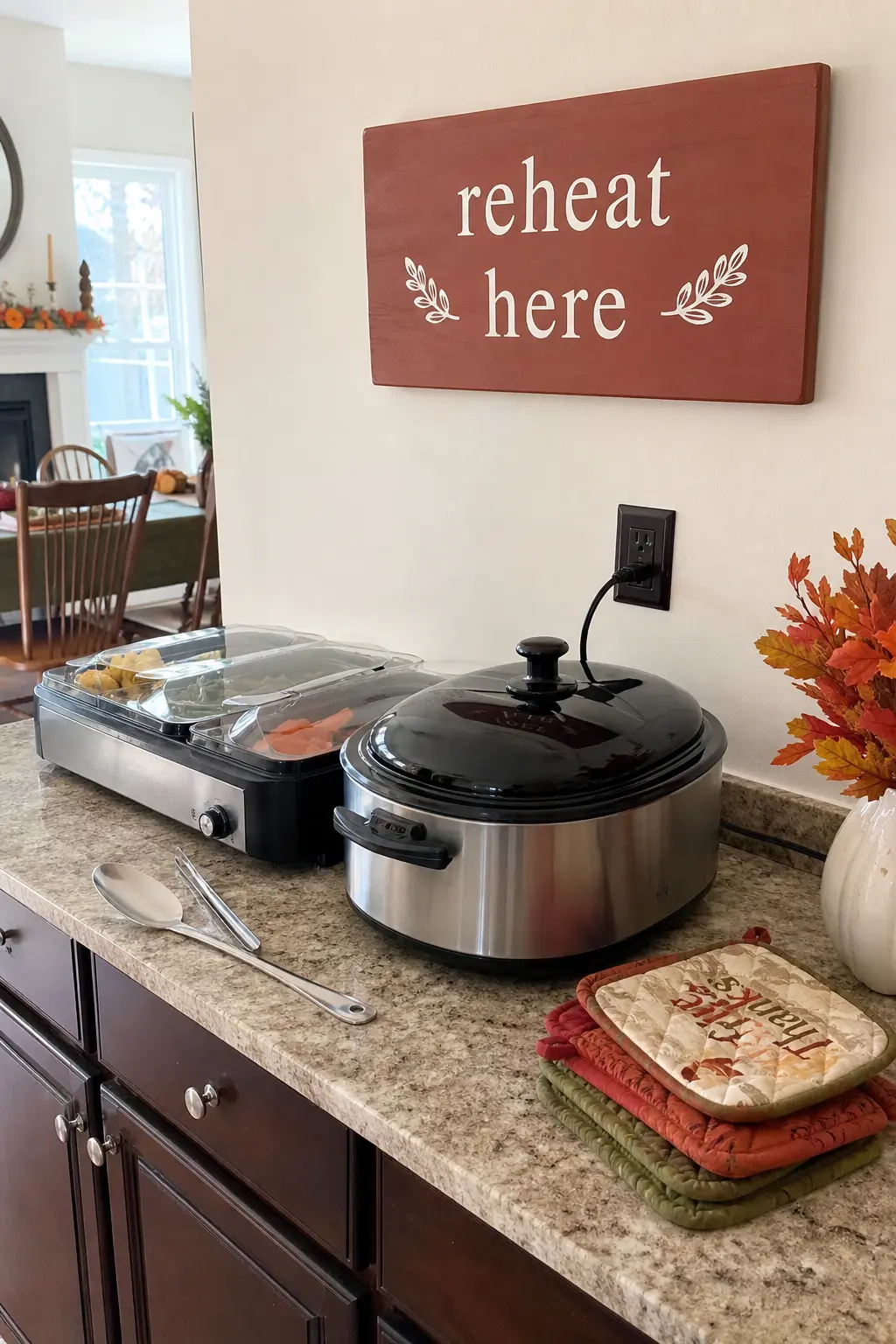 Set a Reheat Station Away From the Main Oven