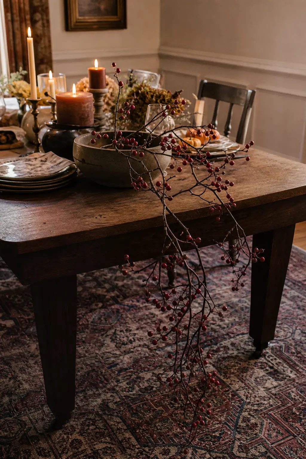 Berry Branches Trailing Off the Edge